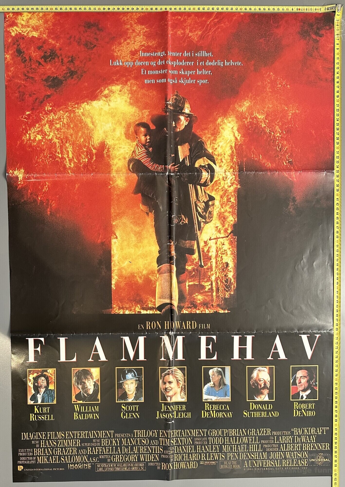 Flammehav 1991 - Original kinoplakat!