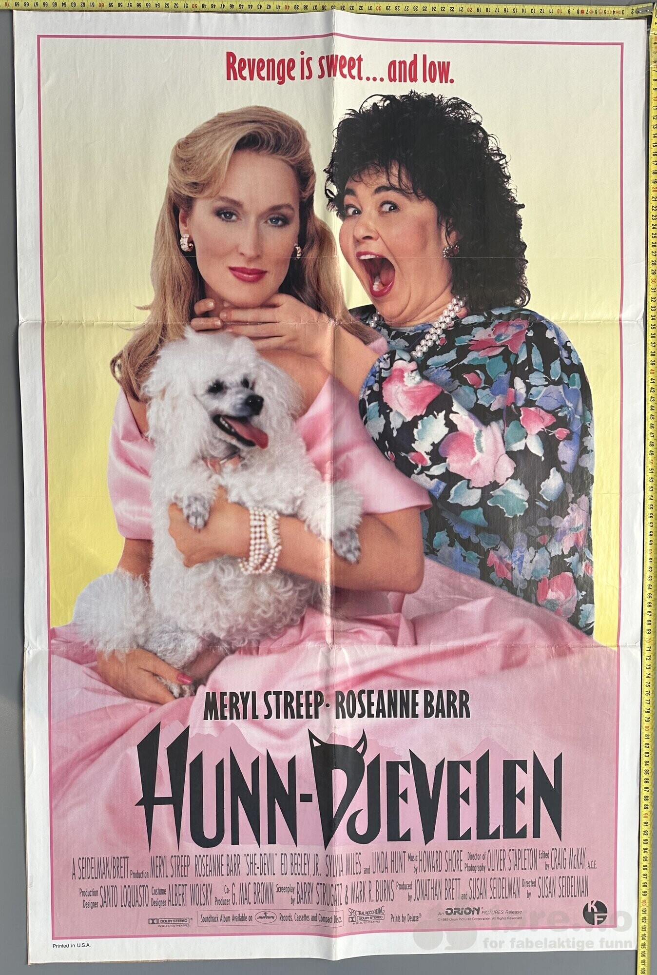Hunndjevelen 1989 - Original kinoplakat!