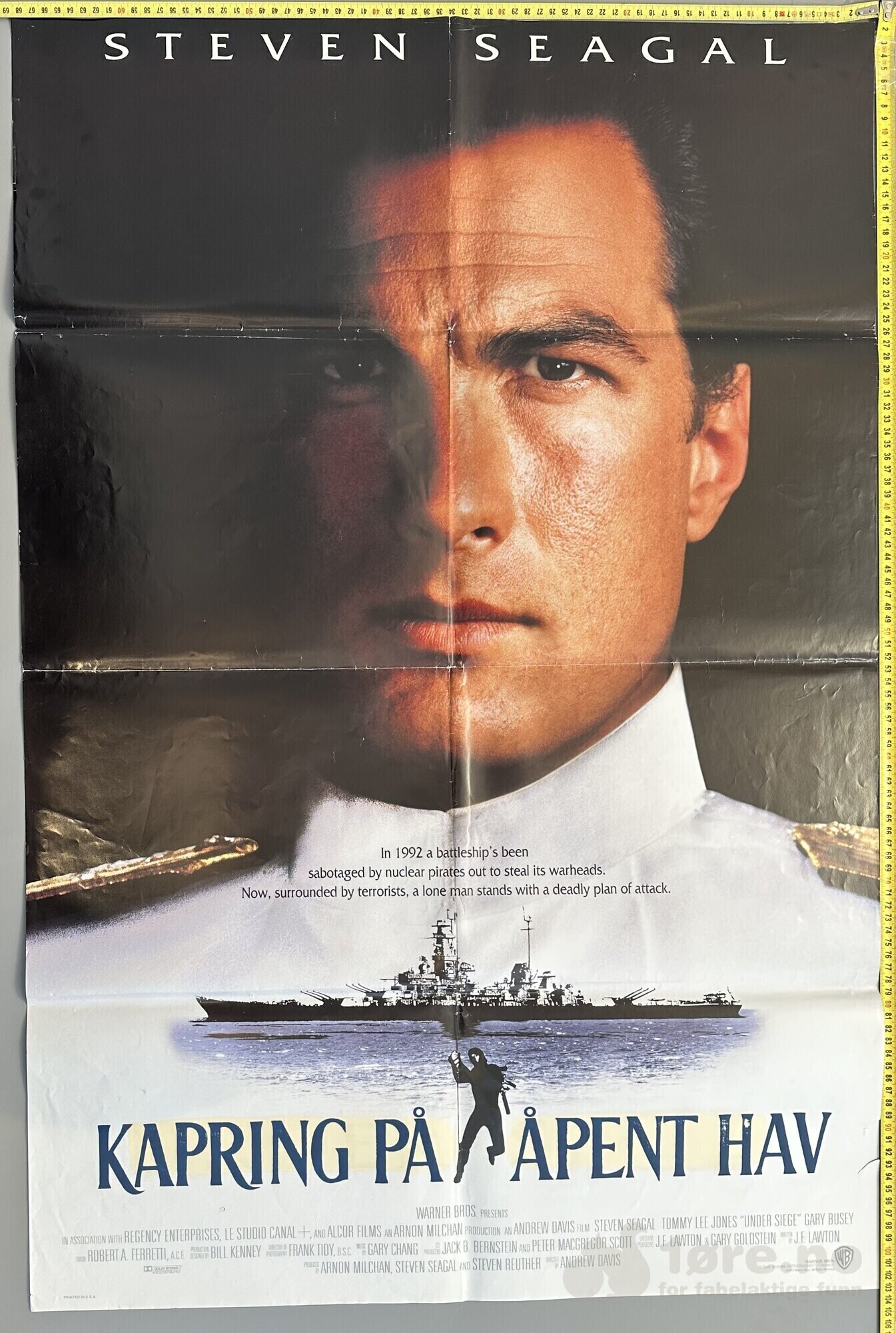 Kapring på åpent hav 1992 - Original kinoplakat!