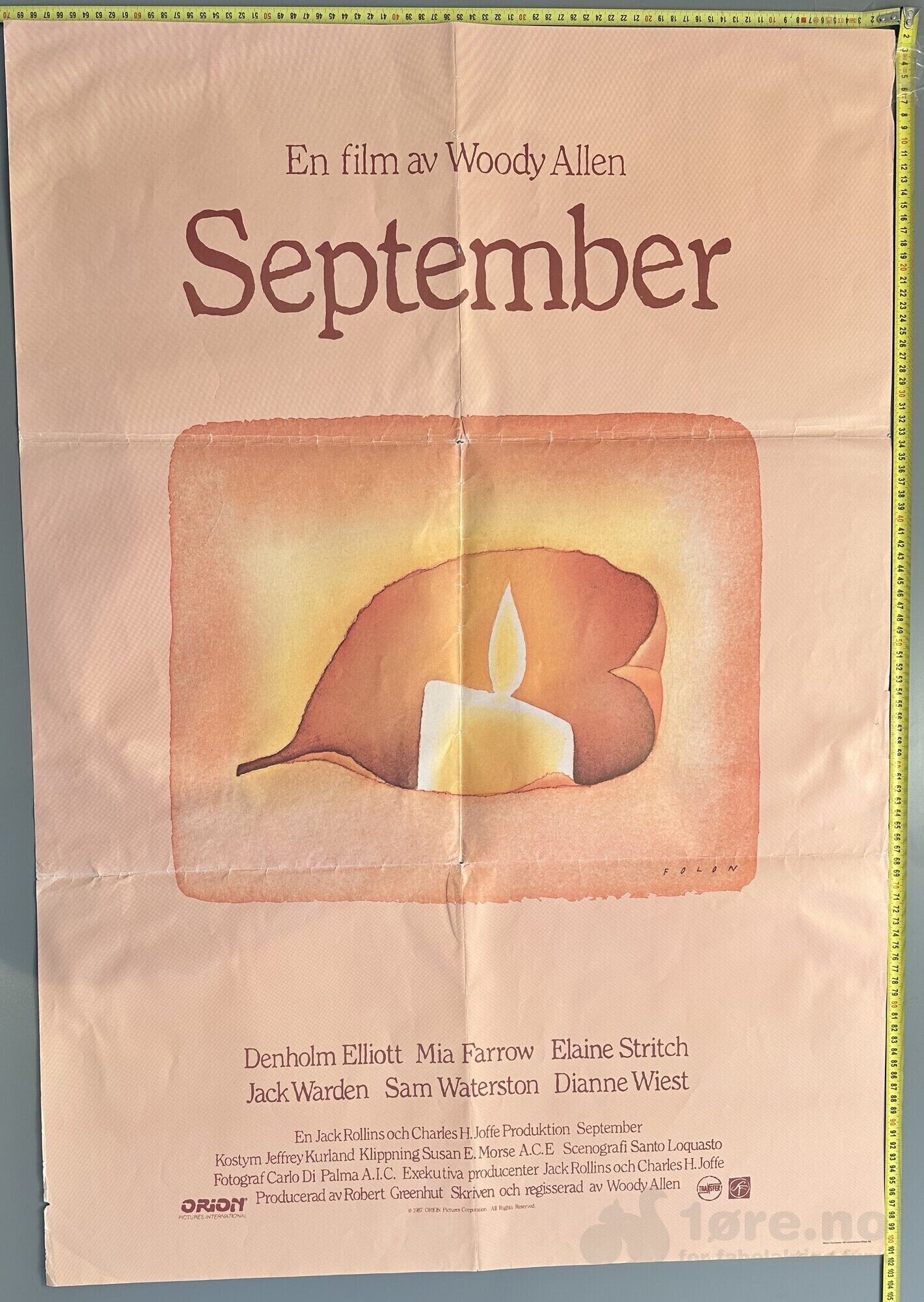 September 1987 - Original kinoplakat!