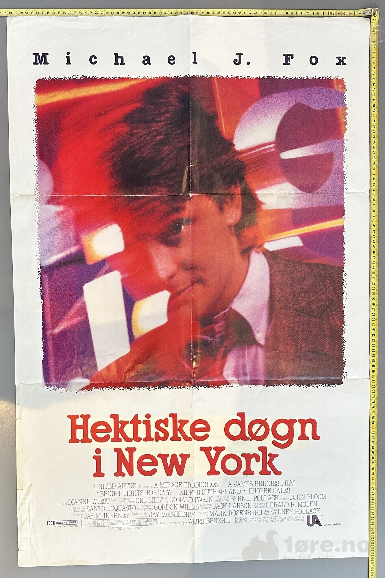 Hektiske døgn i New York 1988 - Original kinoplakat!