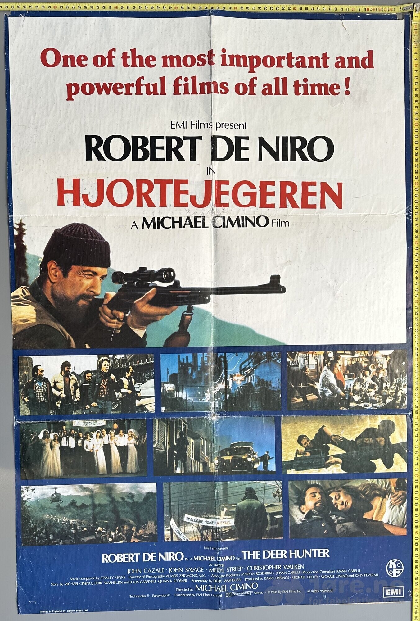 Hjortejegeren 1978 - Original kinoplakat!