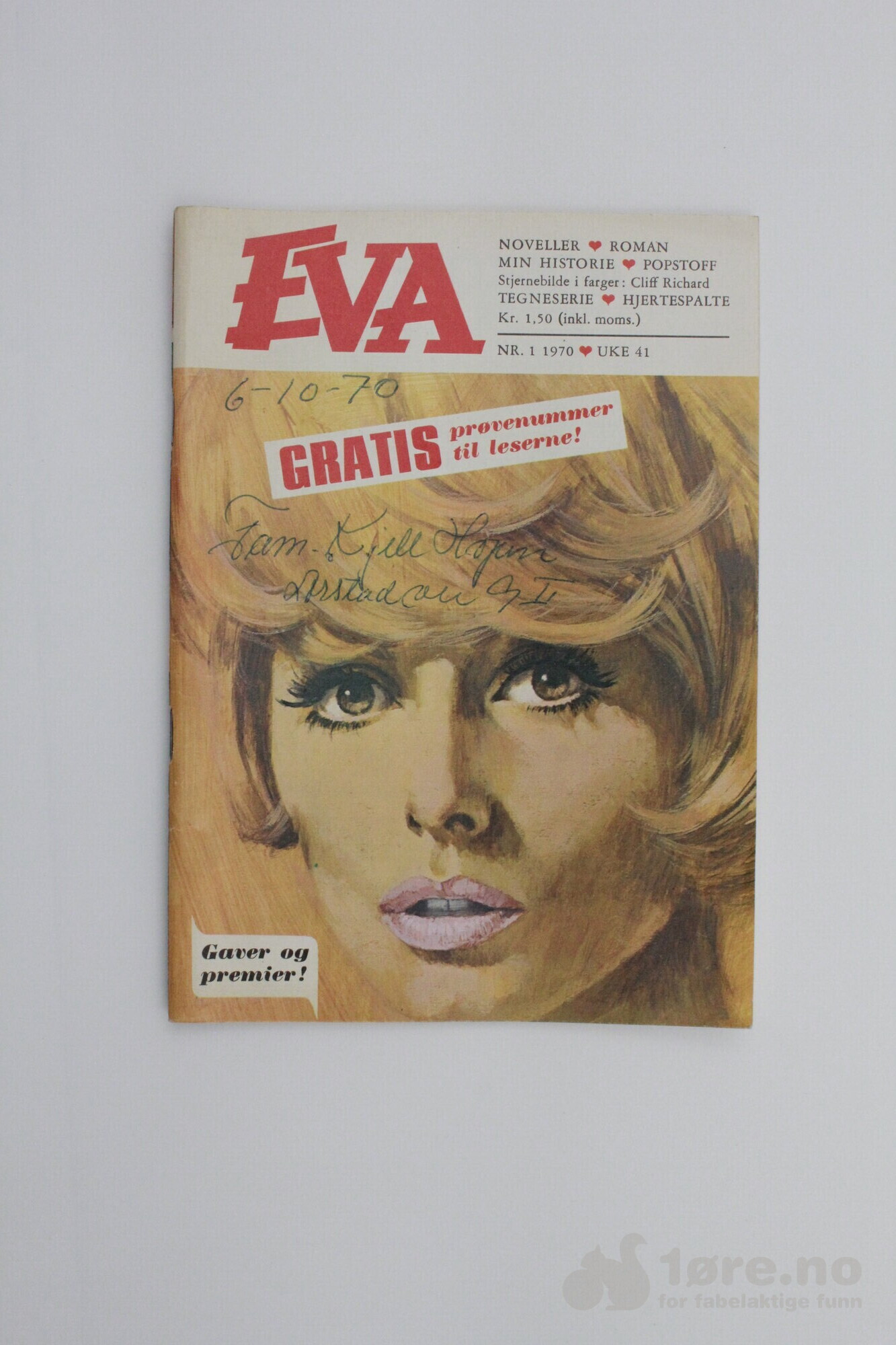 Eva 1970-1971 ink første nr!
