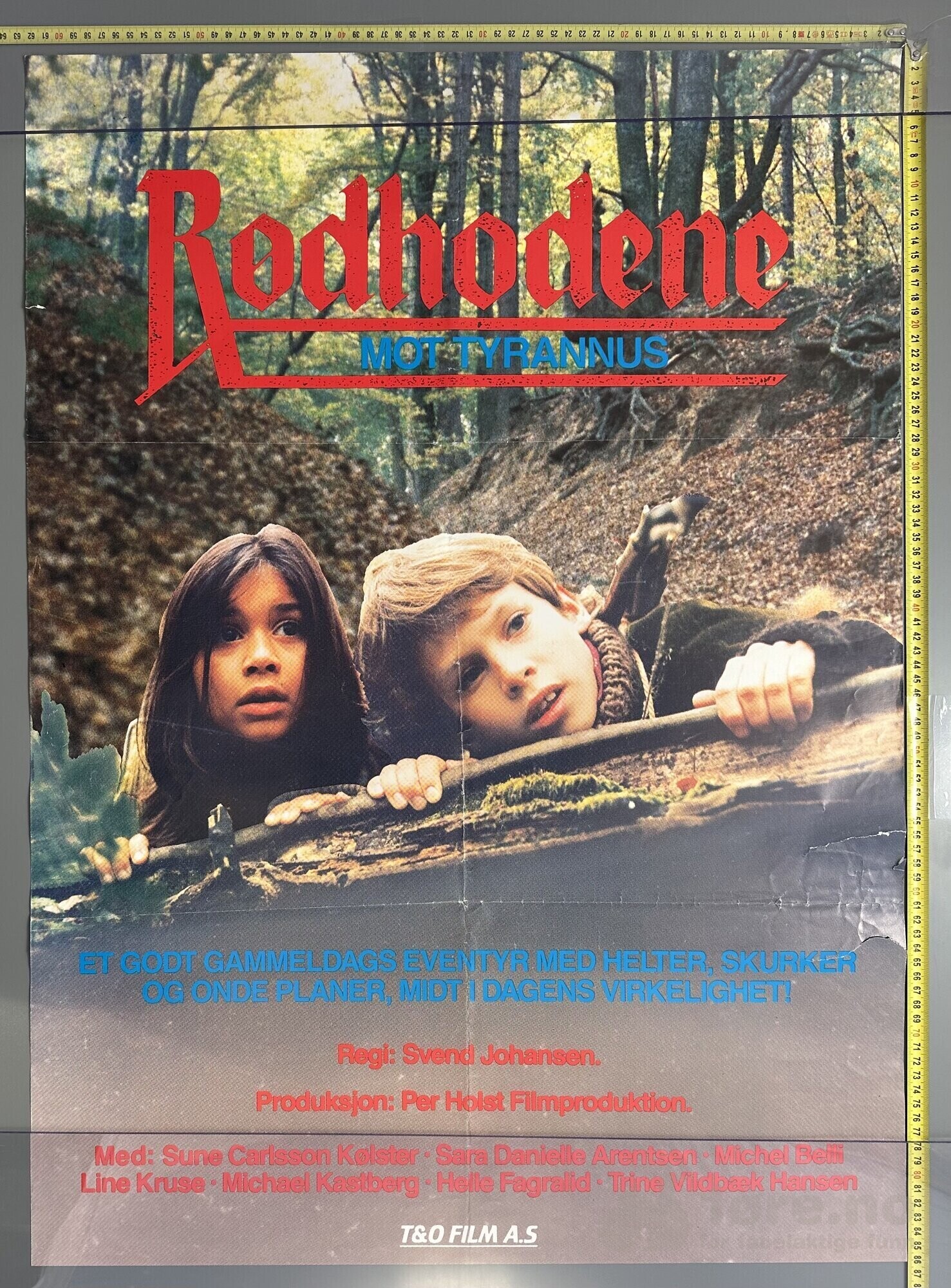Rødhodene mot Tyrannus 1988 - Original kinoplakat!