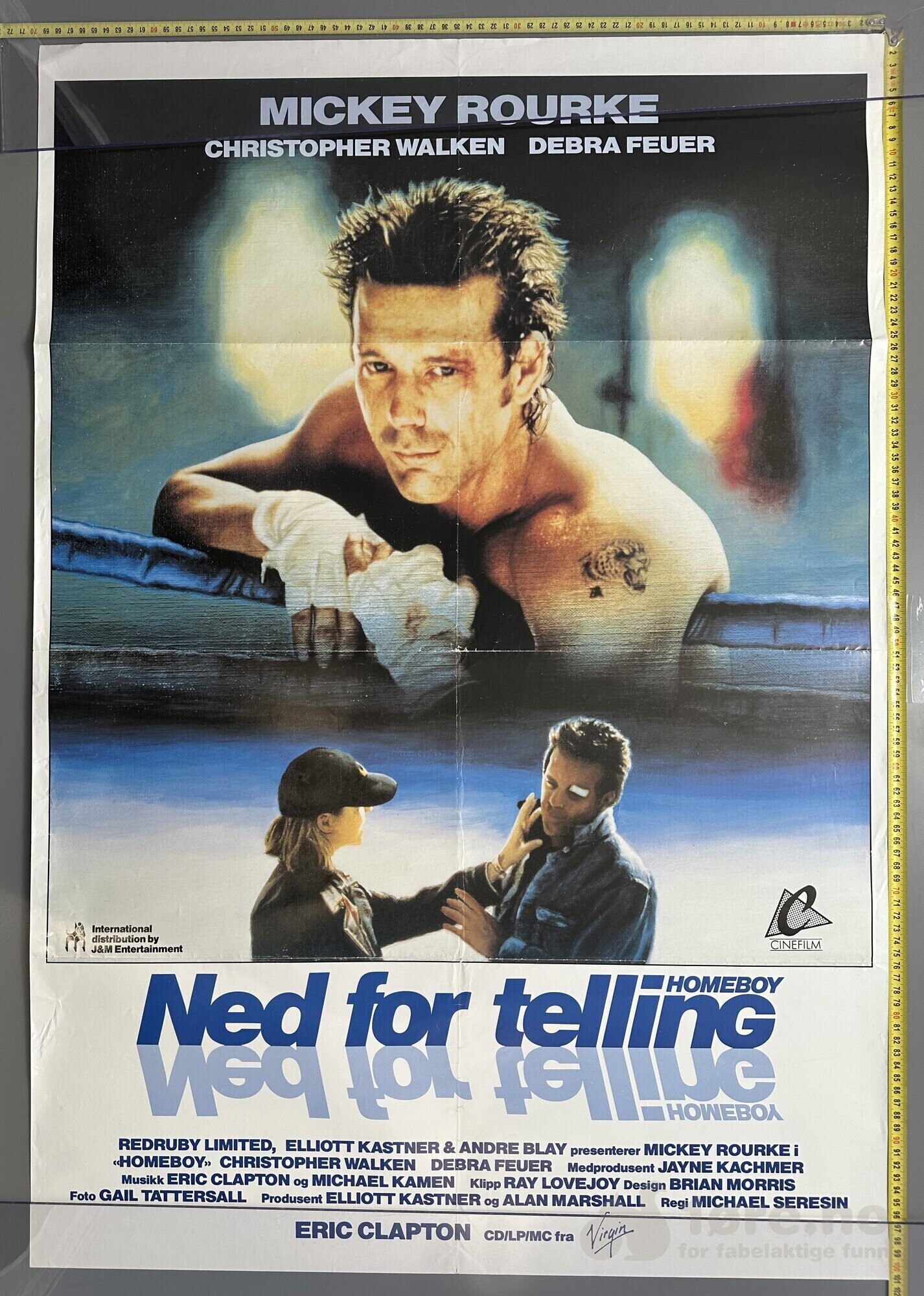 Ned for telling 1988 - Original kinoplakat!