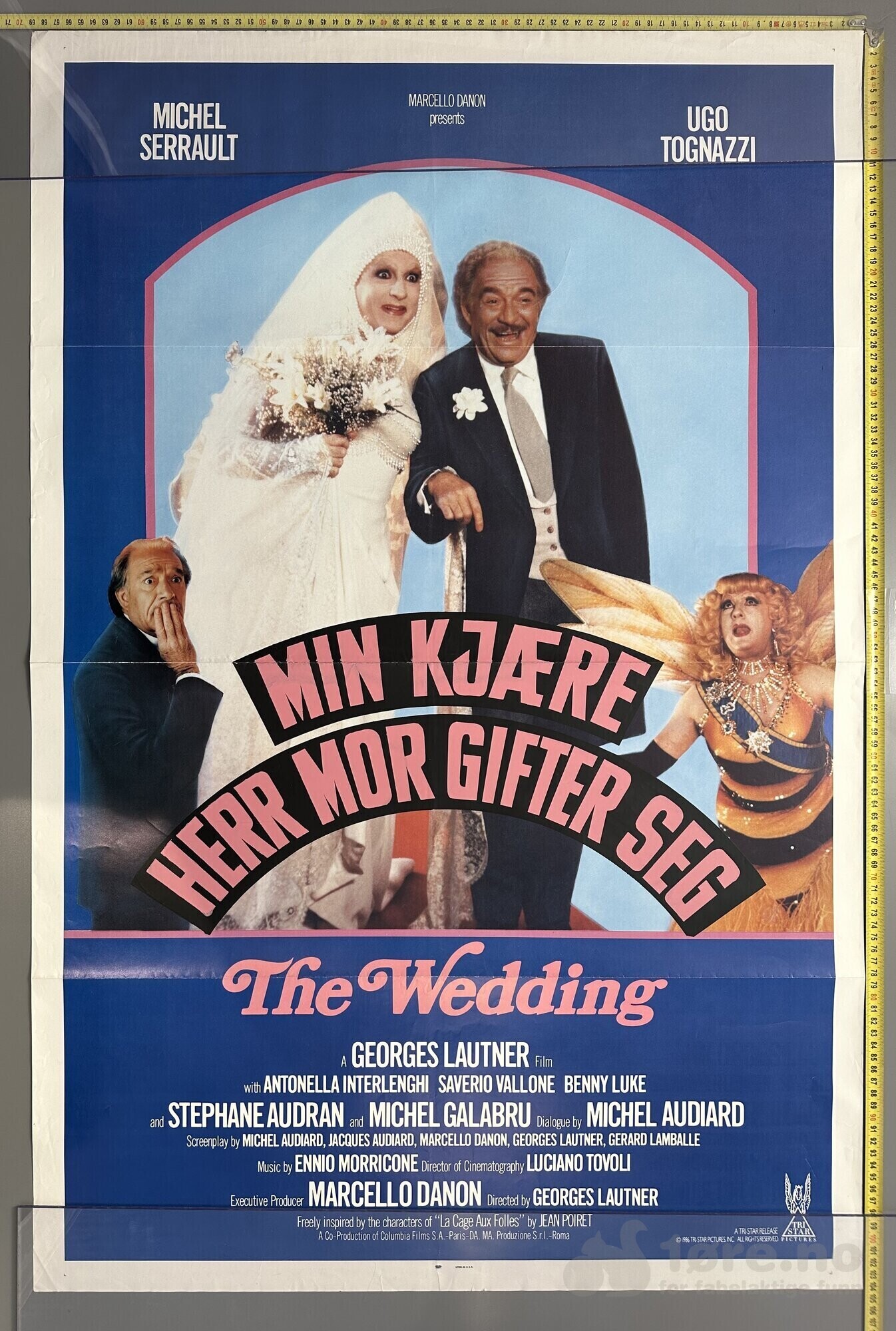Min kjære herr mor gifter seg 1985 - Original kinoplakat!