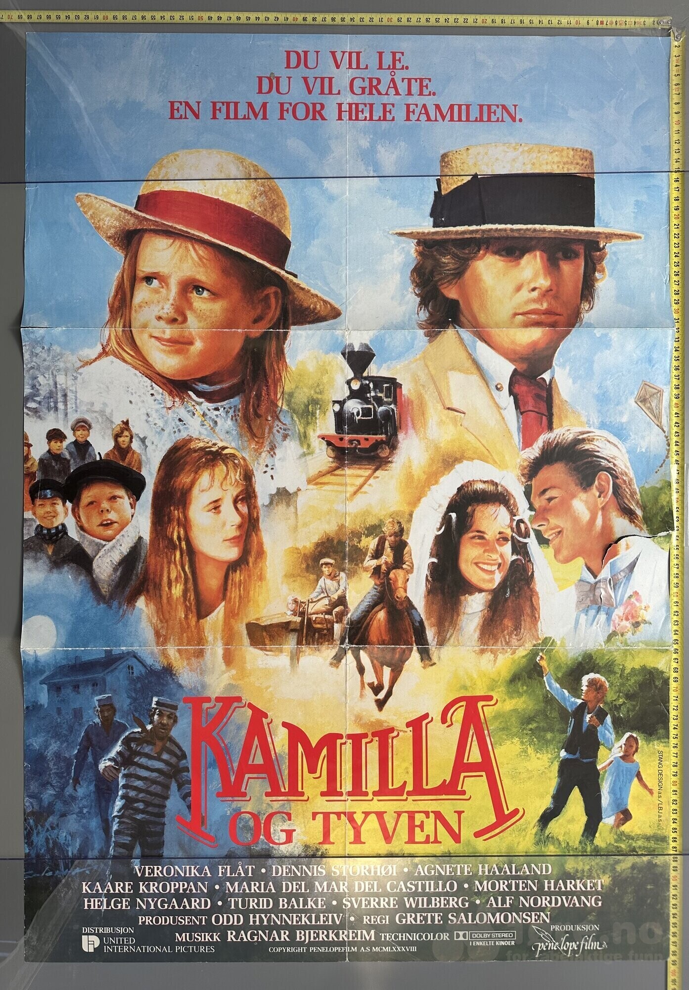 Kamilla og Tyven 1988 - Original kinoplakat!