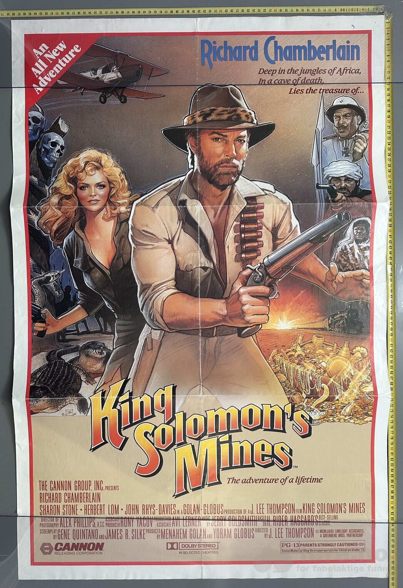 King Solomon's mines 1985 - Original kinoplakat!