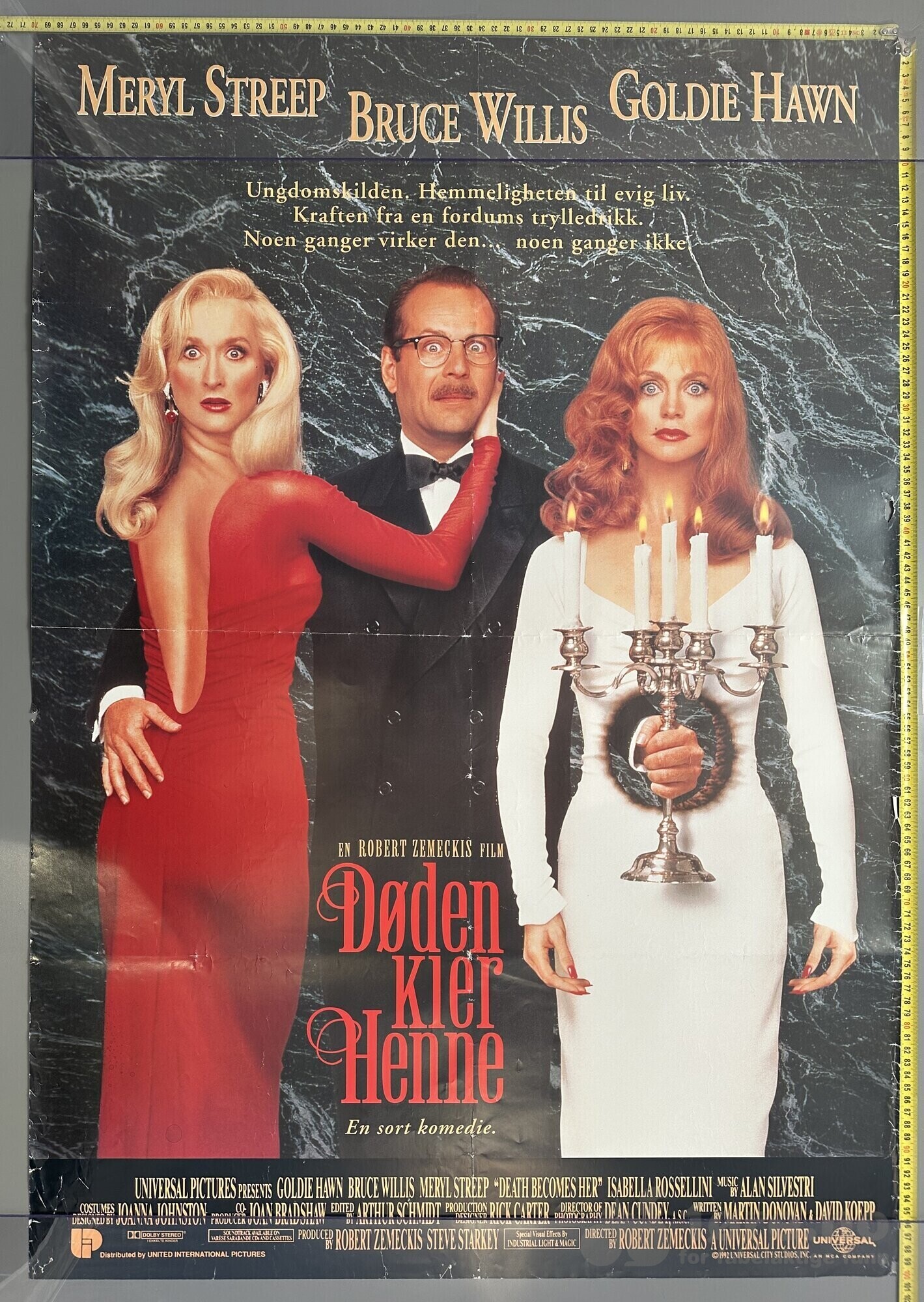 Døden kler henne 1992 - Original kinoplakat!