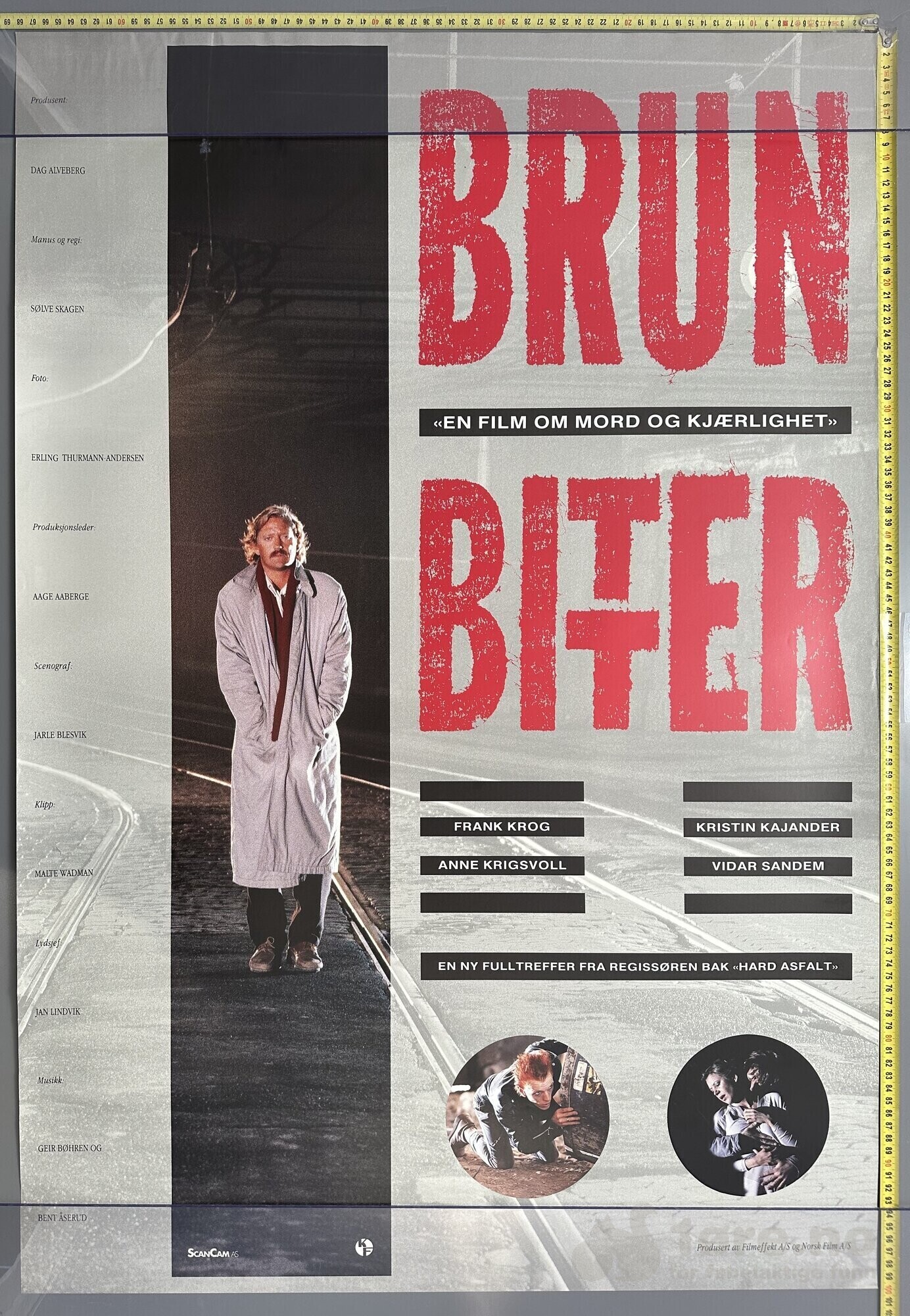 Brun Bitter 1988 - Original kinoplakat!