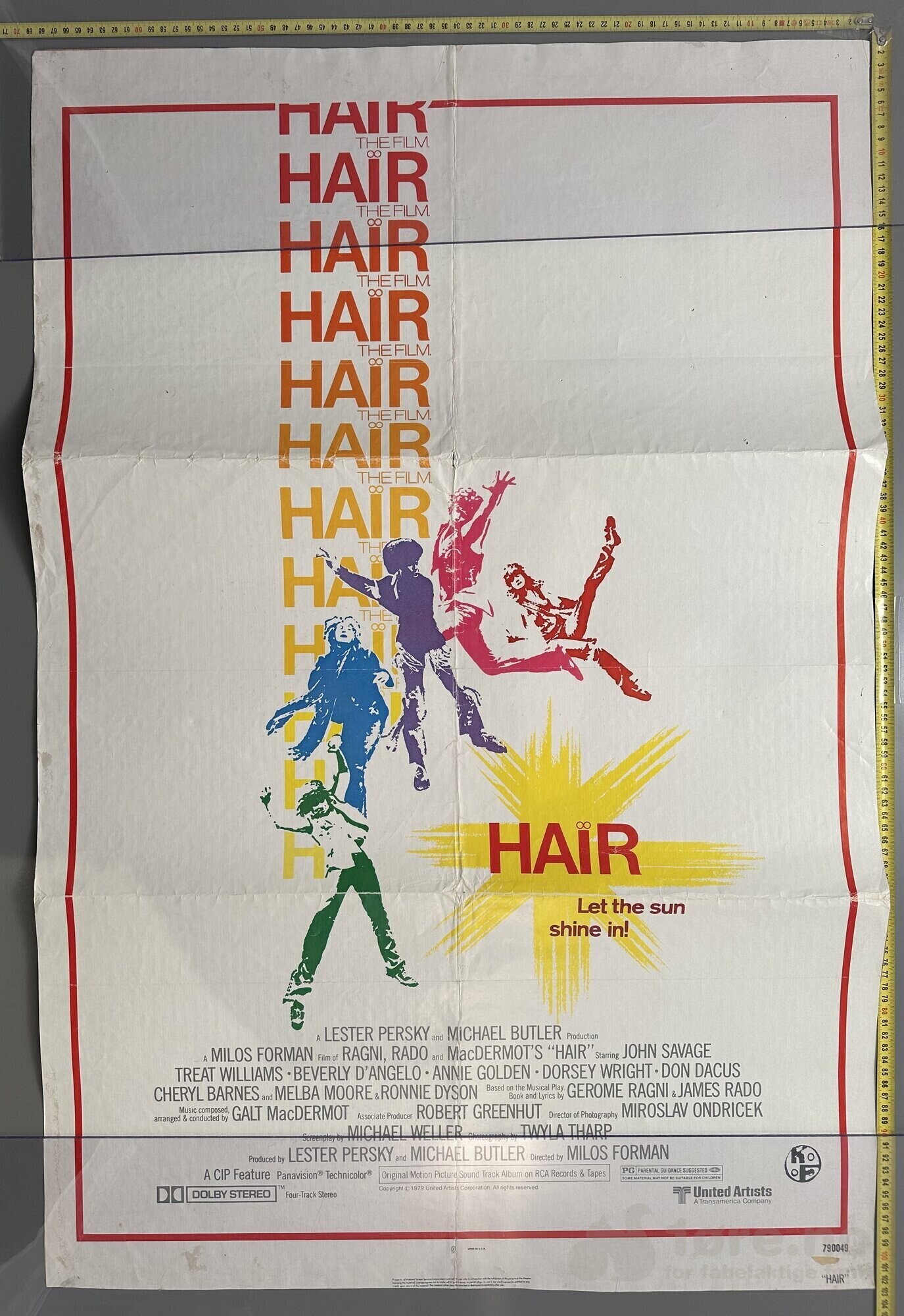 Hair 1979 - Original kinoplakat!