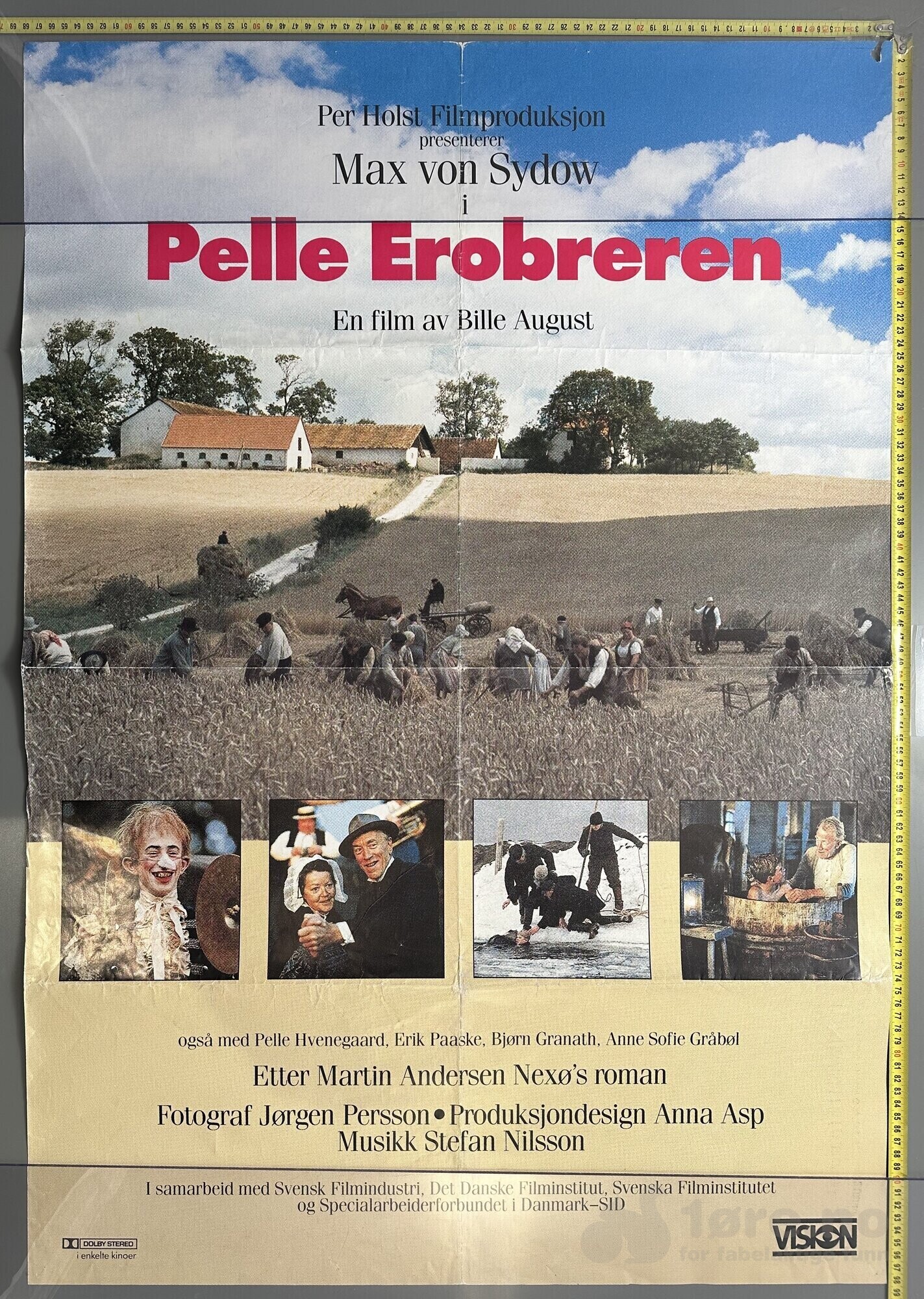 Pelle Erobreren 1987 - Original kinoplakat!