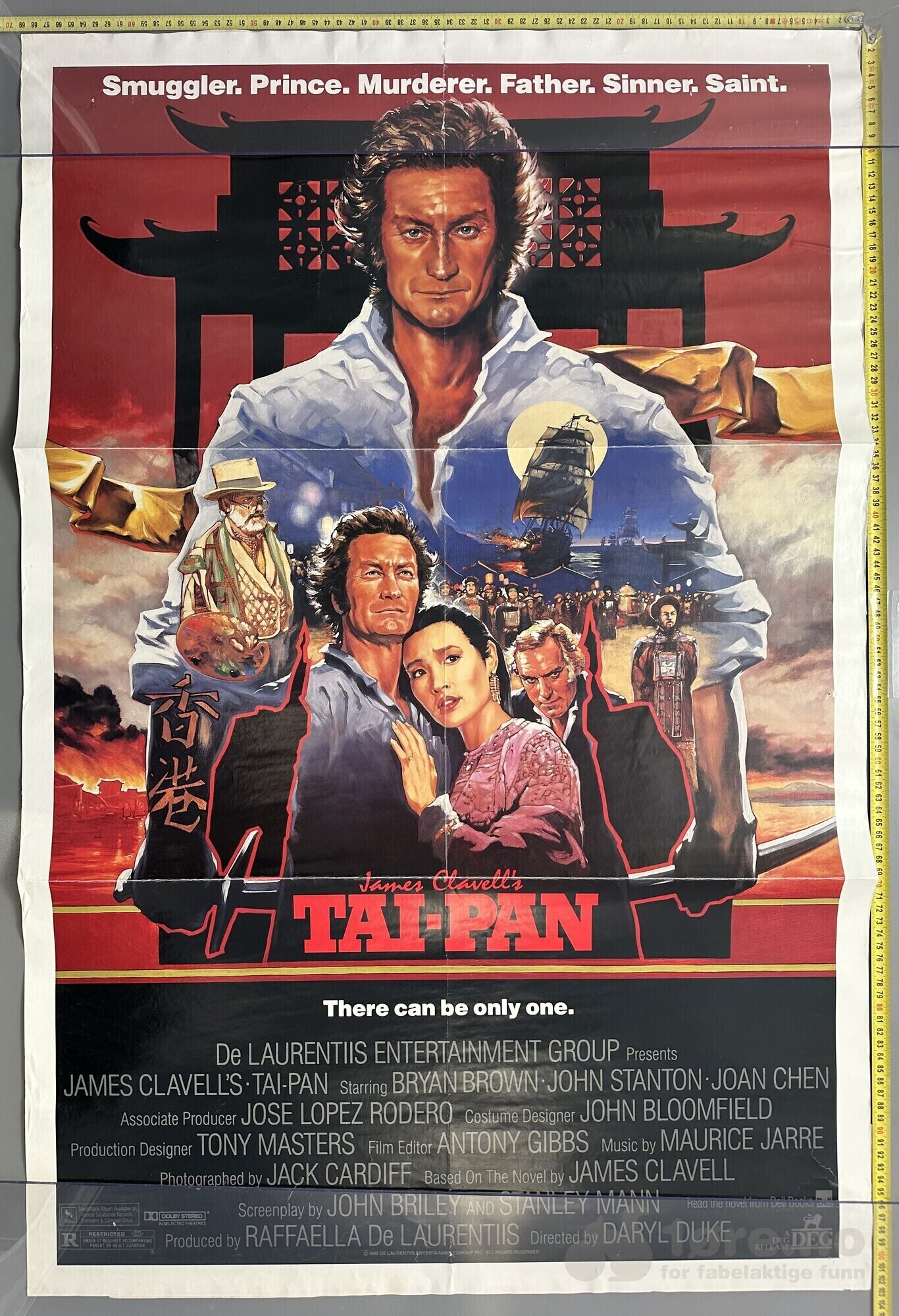Tai-Pan 1986 - Original kinoplakat!
