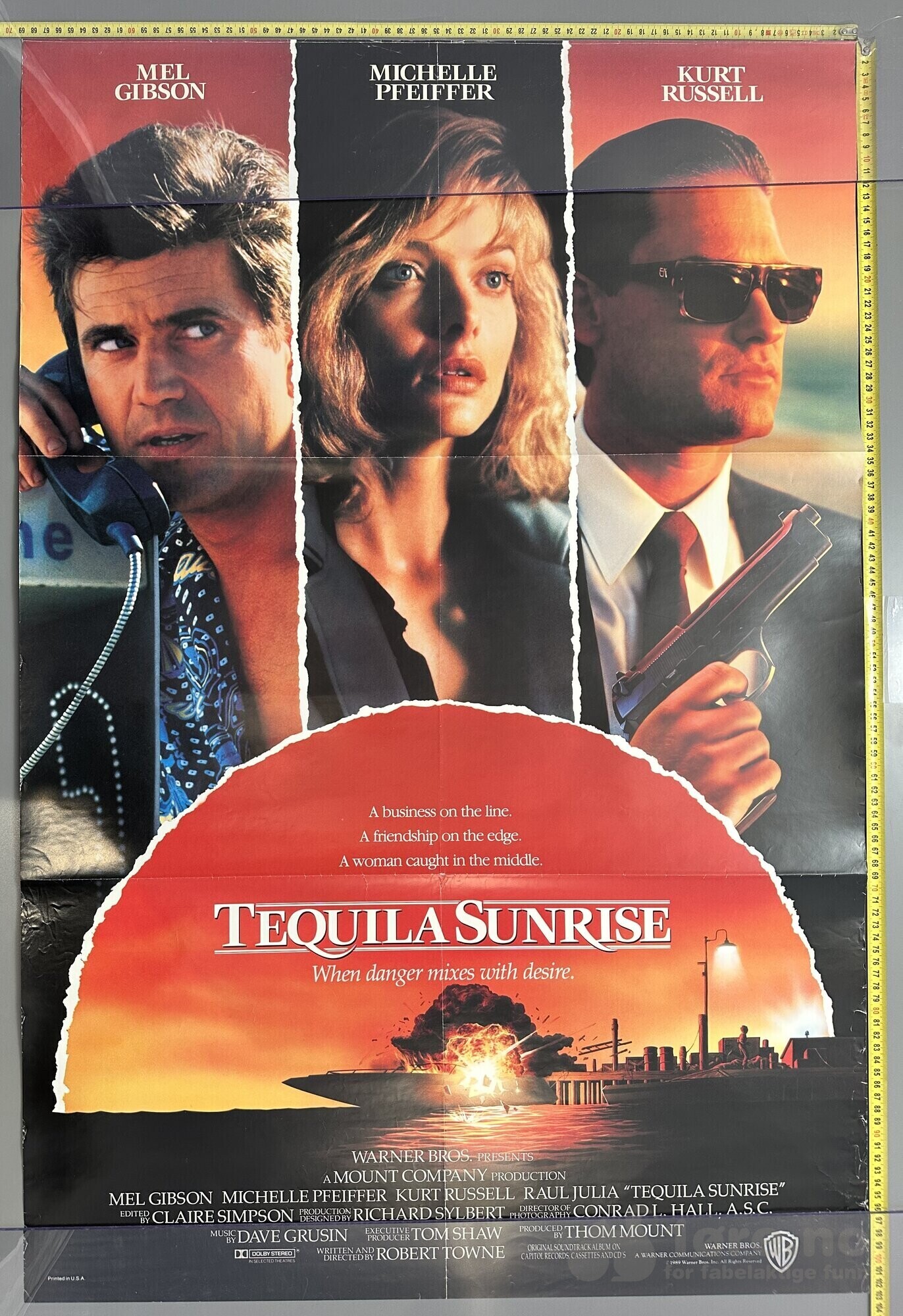 Tequila Sunrise 1988 - Original kinoplakat!