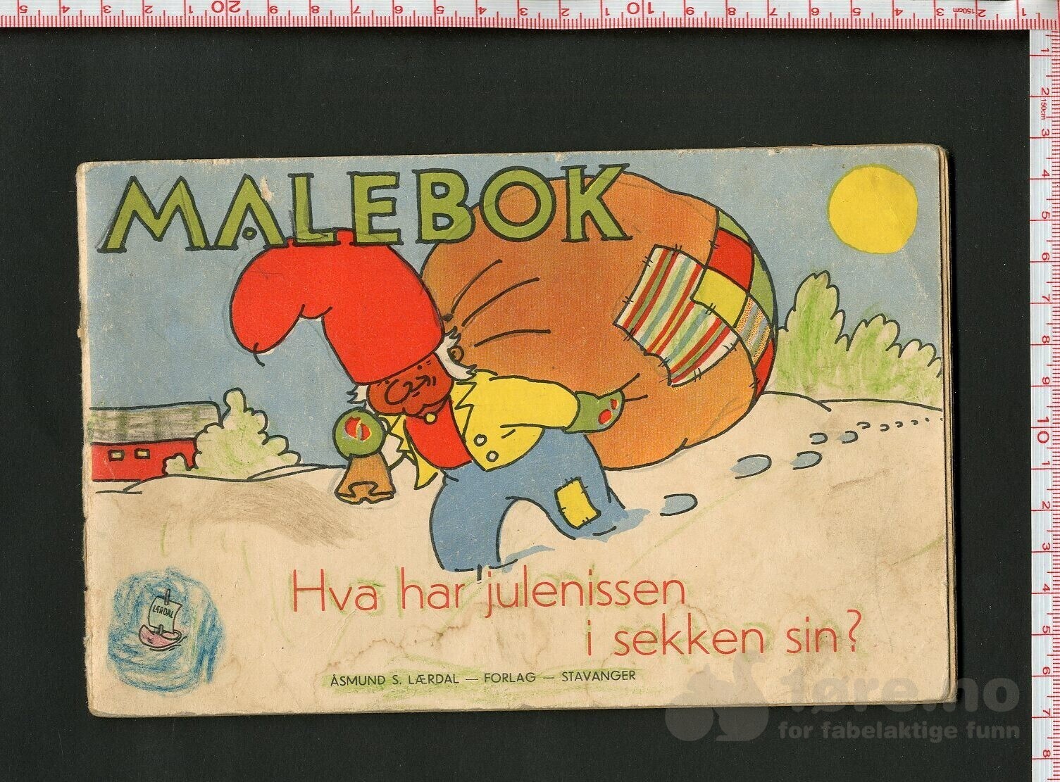 Hva har julenissen i sekken sin? Malebok.