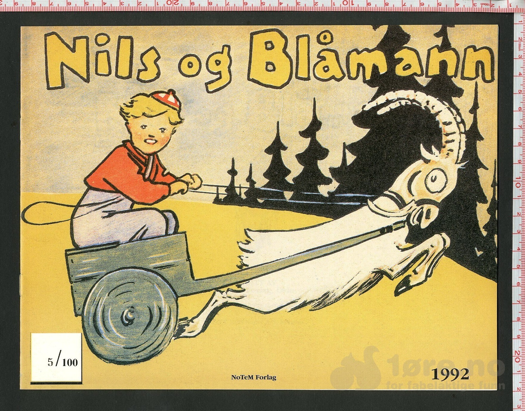 Nils og Blåmann julehefte 1992 nummerert utgave!