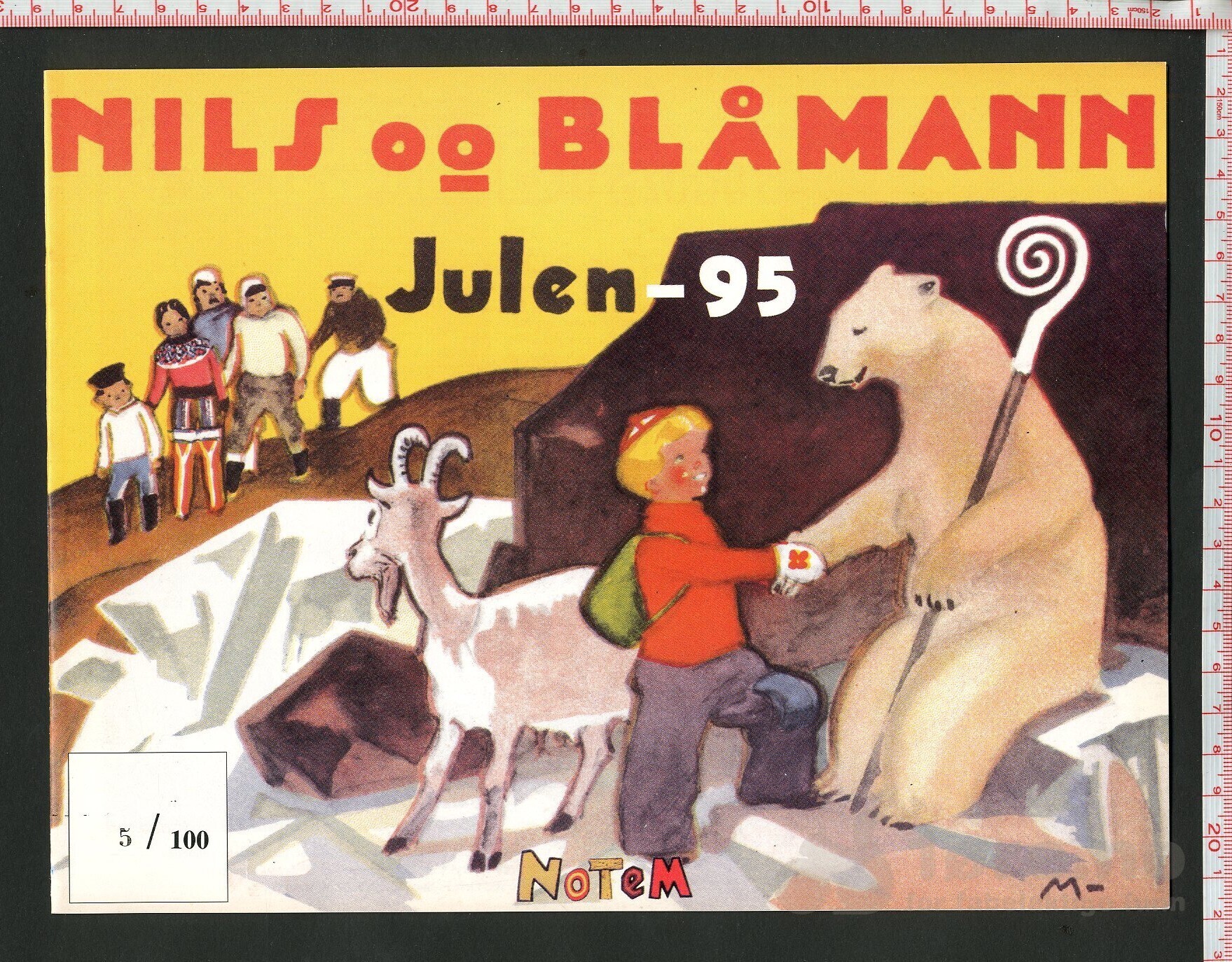Nils og Blåmann julehefte 1995 nummerert utgave!