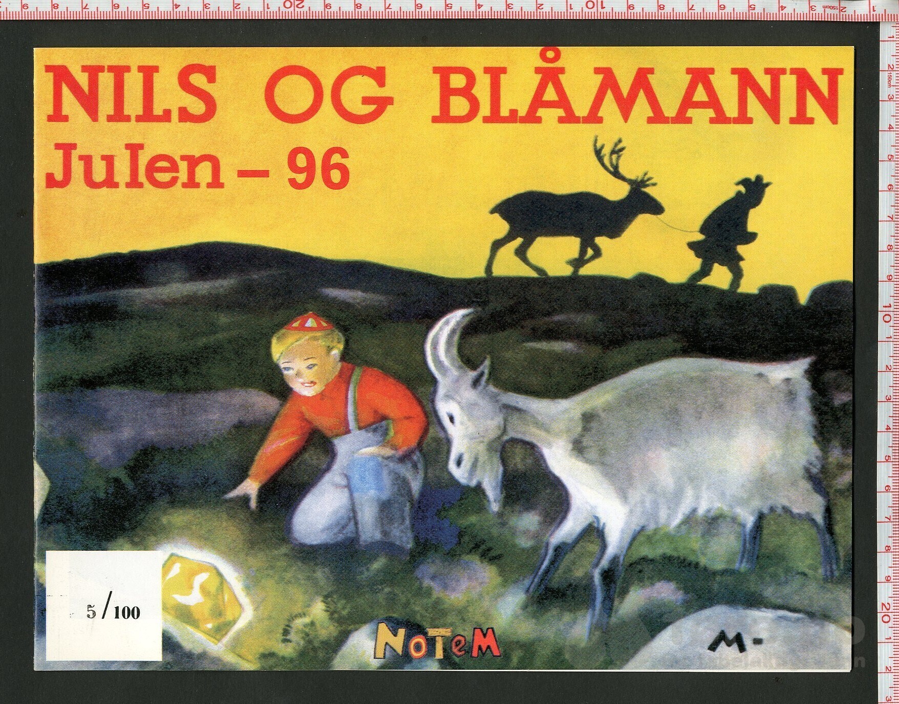 Nils og Blåmann julehefte 1996 nummerert utgave!