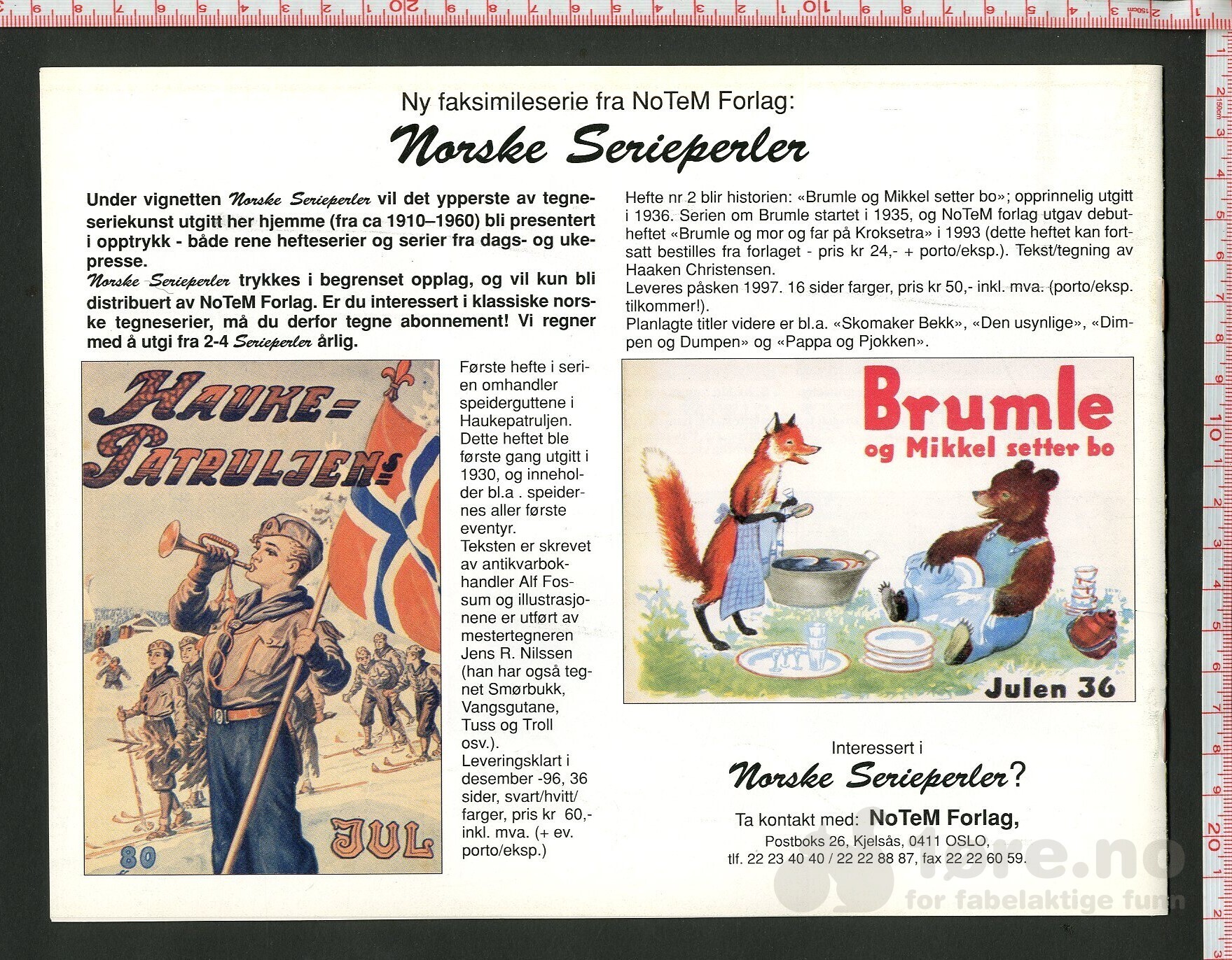 Nils og Blåmann julehefte 1996 nummerert utgave!, bilde 2
