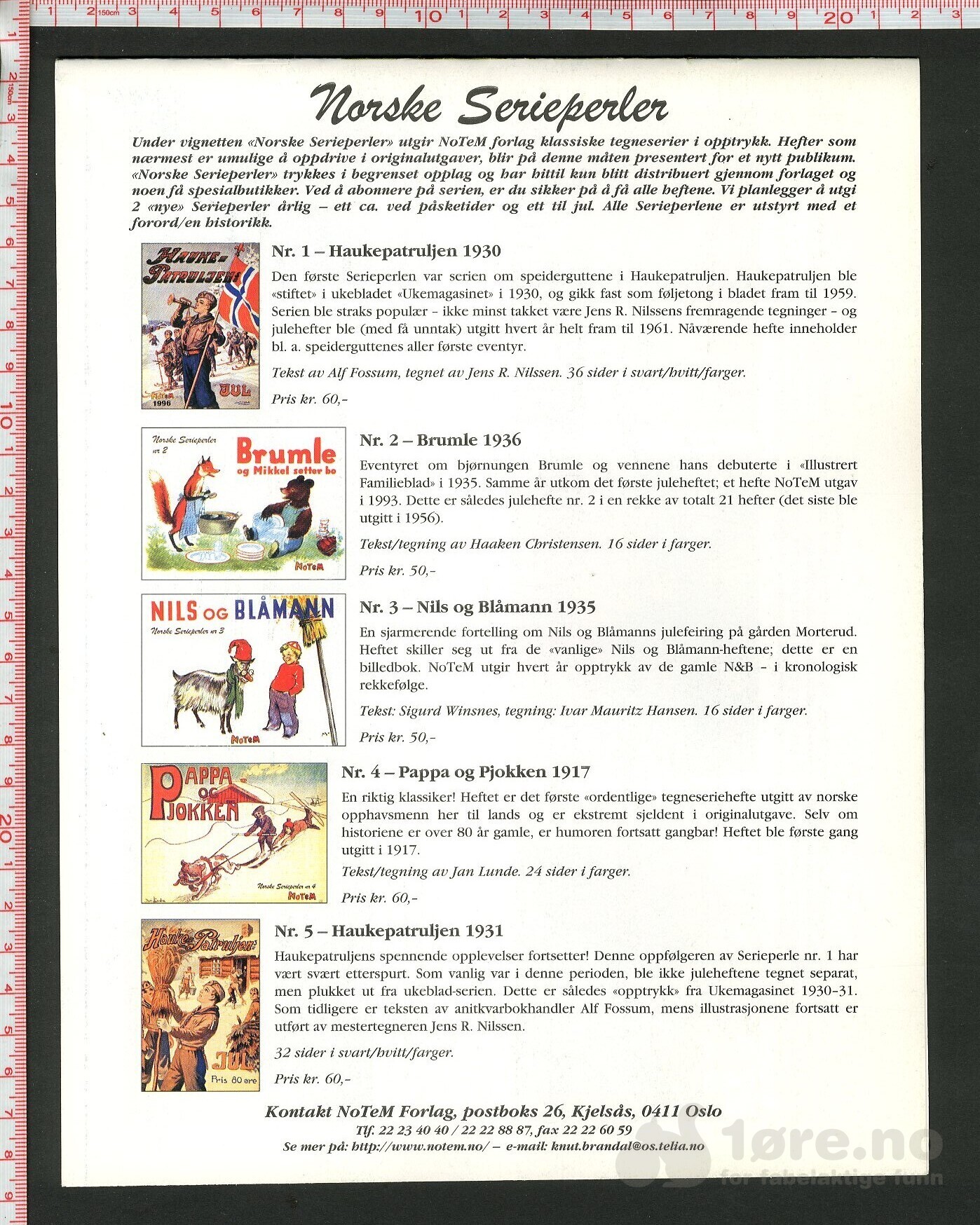 Nils og Blåmann julehefte 1998 nummerert utgave!, bilde 2