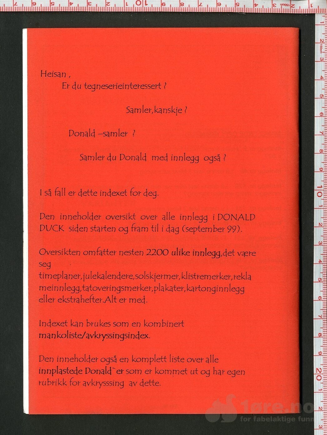 Index over innlegg i Donald Duck & Co 1948-1999, bilde 2
