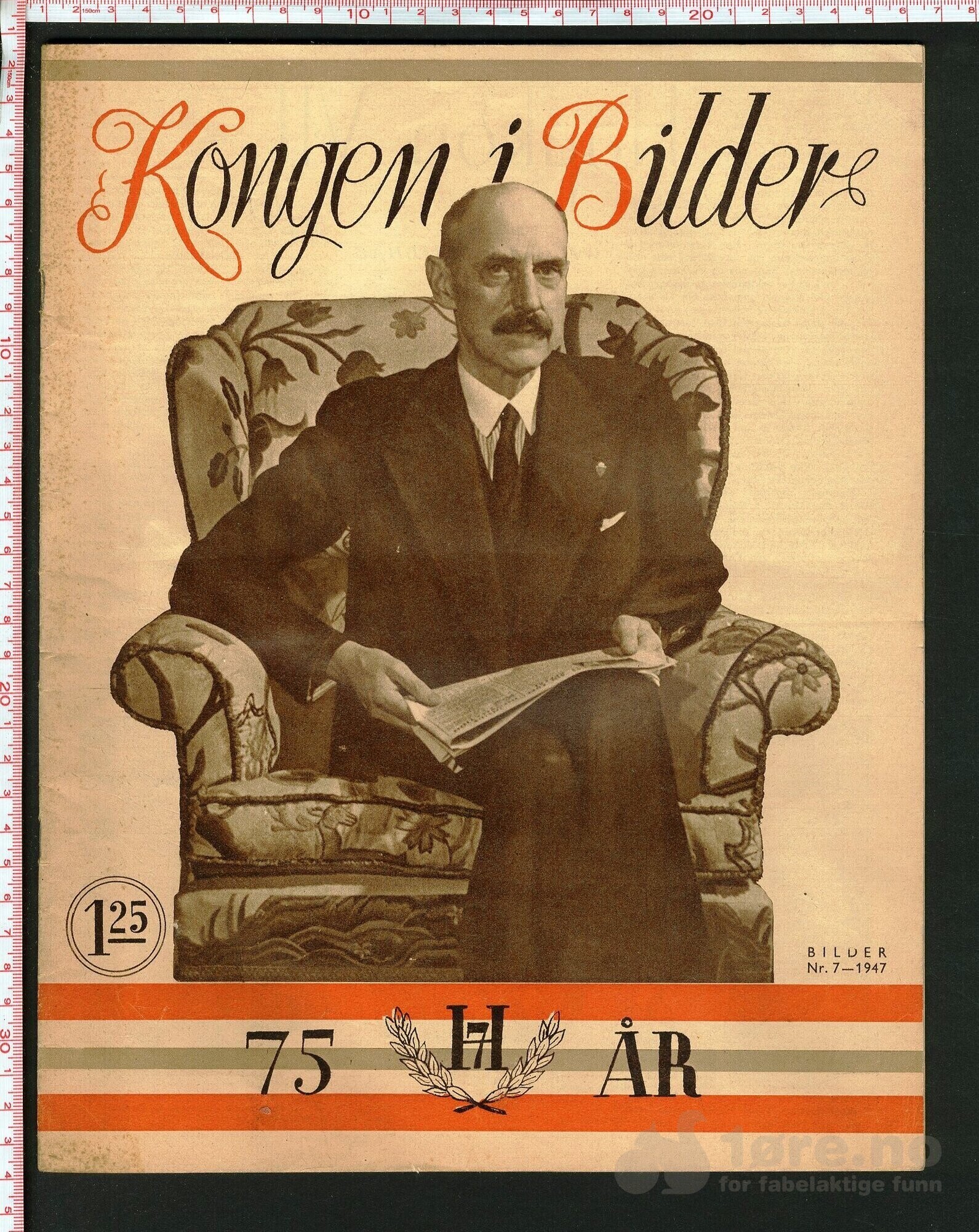 Bilder Gyldendal "Kongen i bilder" nr. 7 - 1947