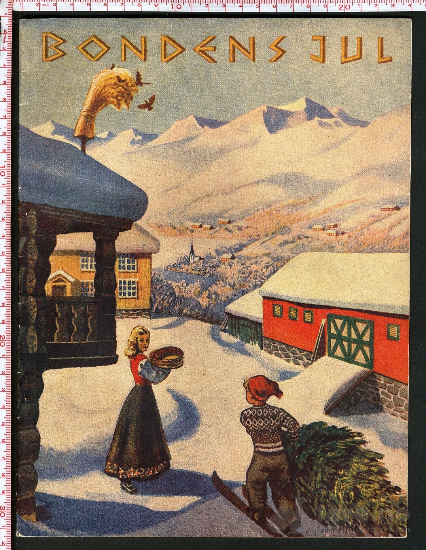 Bondens jul - 1941 forside av Harald Damsleth!