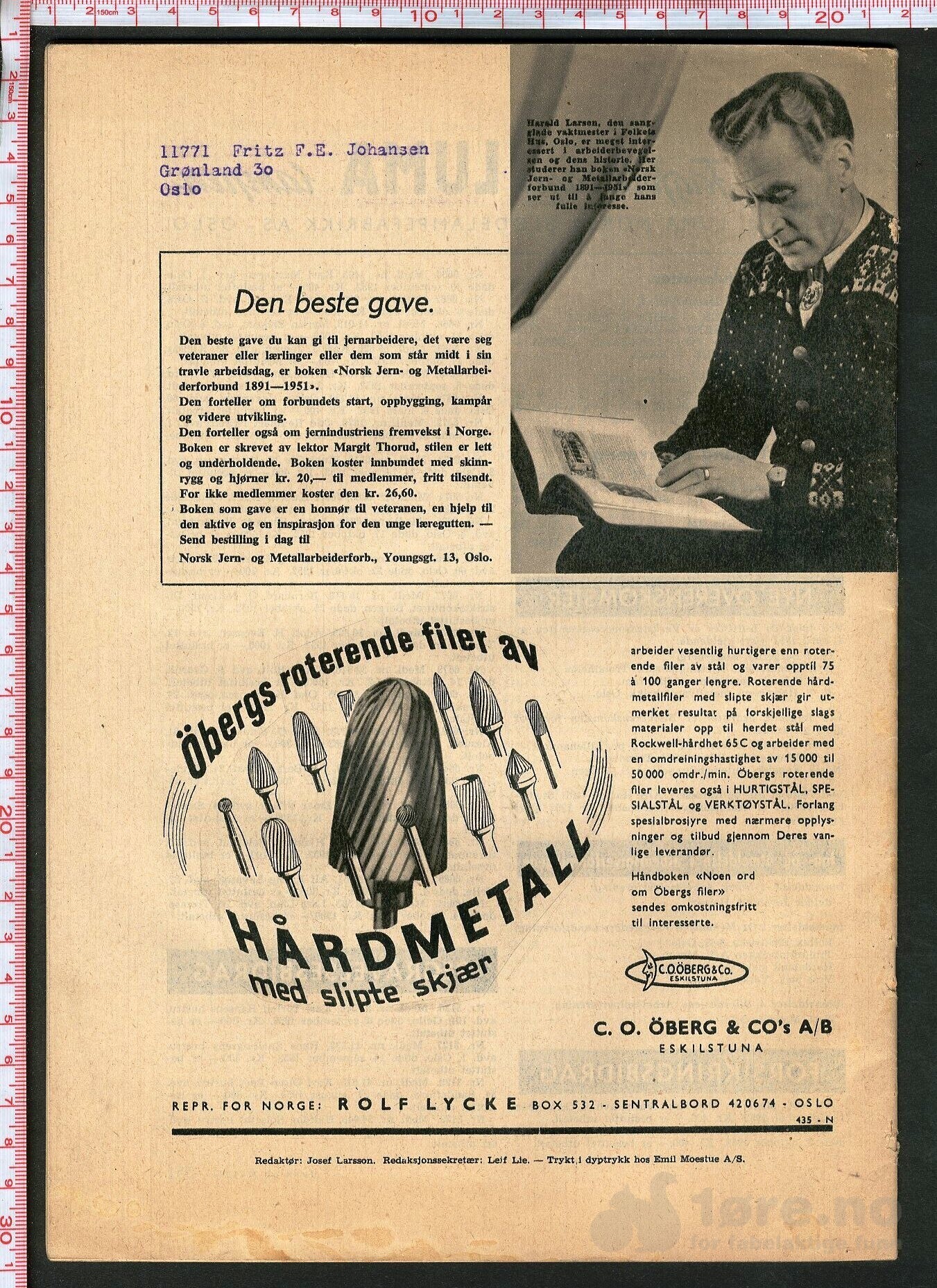 Jern- og metallarbeideren - 1952, bilde 2