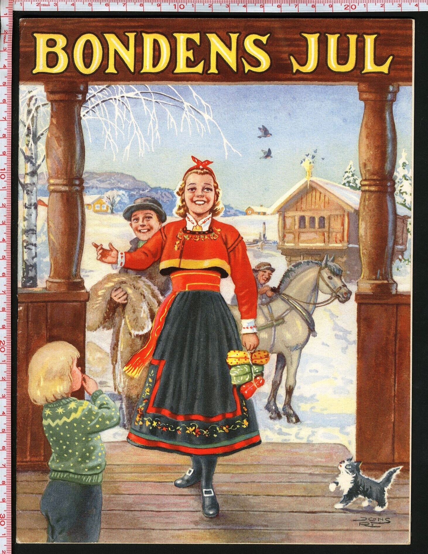Bondens jul - 1951 forside av Jens R. Nilssen