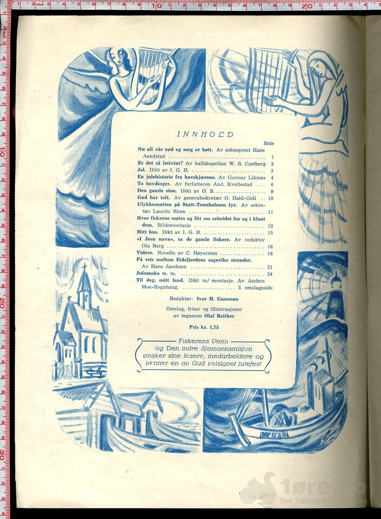 Fiskerens venn "den indre sjømannsmisjons julehefte" - 1952, bilde 3