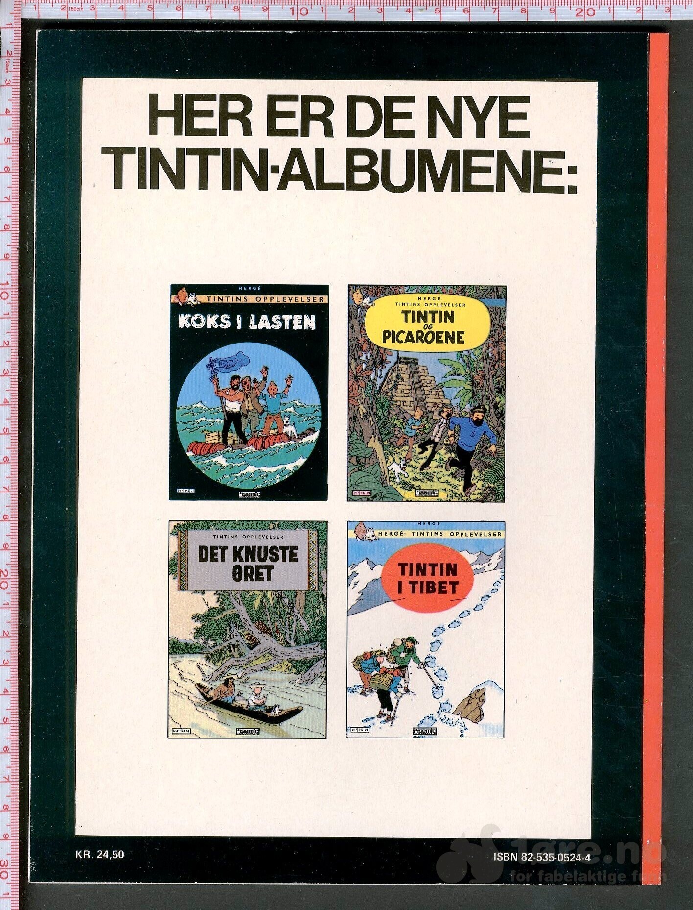 Hergé Tintins opplevelser nr. 1 - Semic, bilde 2