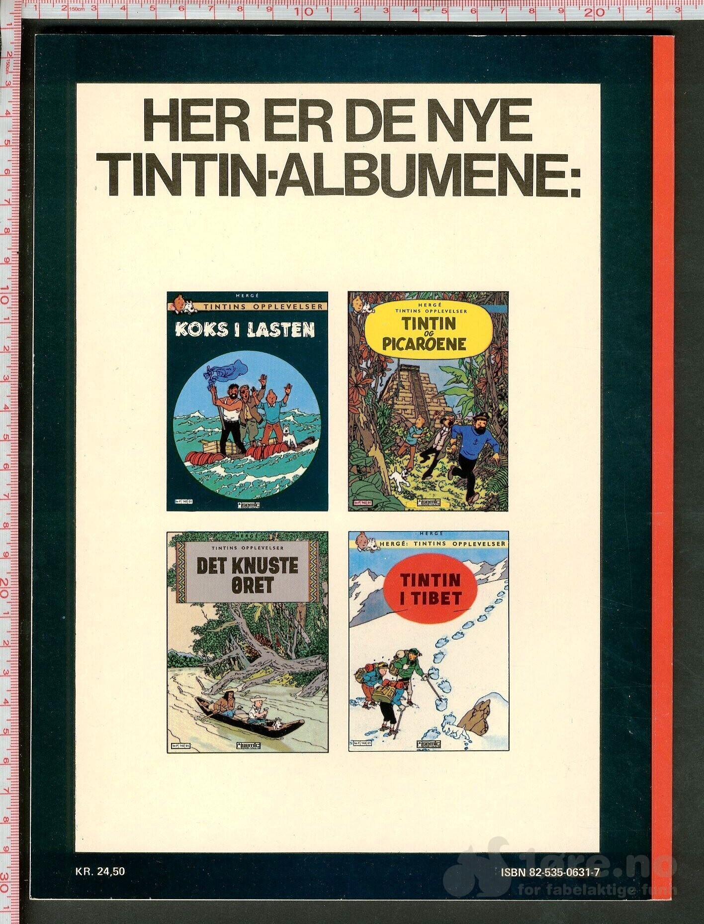 Hergé Tintins opplevelser nr. 4 - Semic, bilde 2