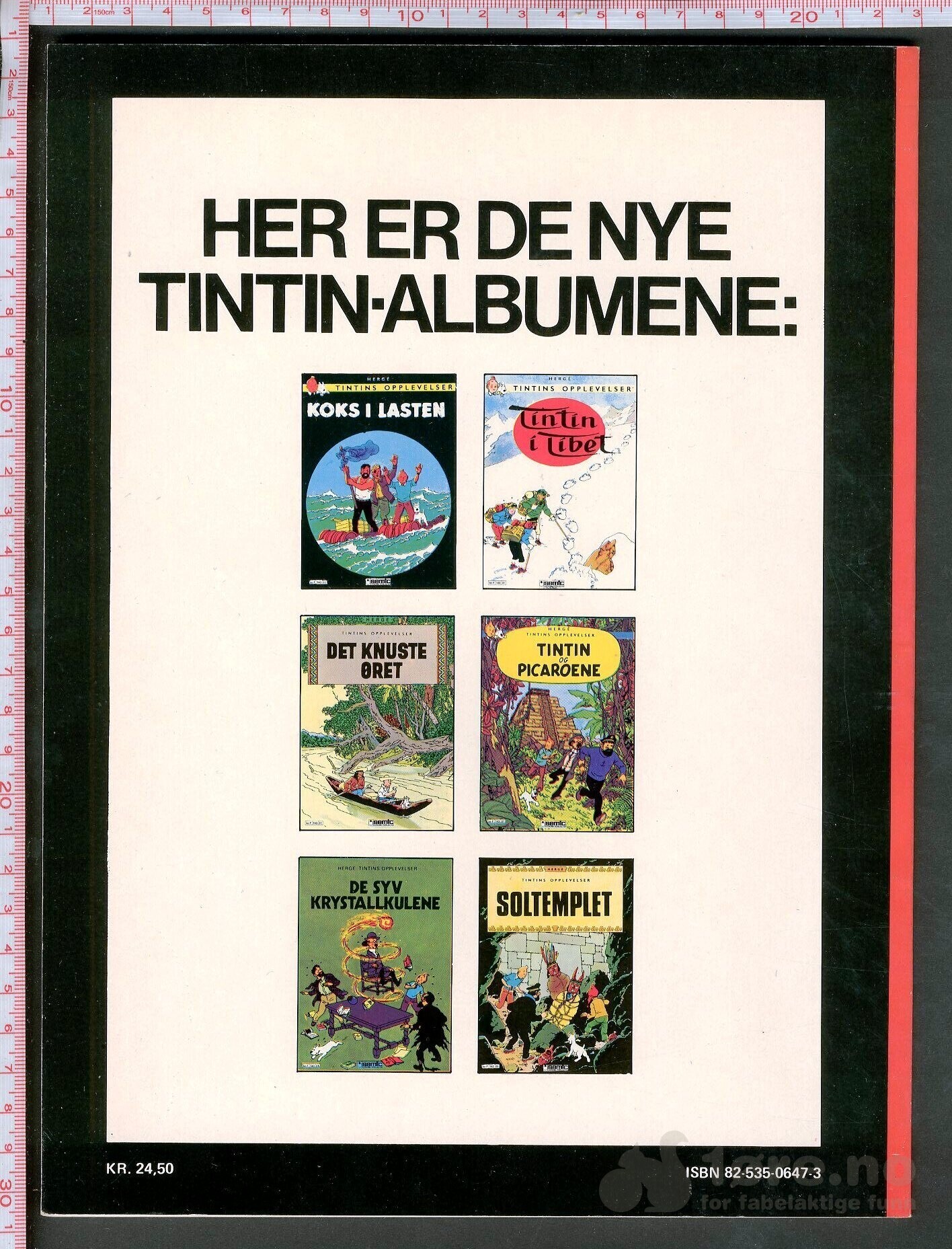 Hergé Tintins opplevelser nr. 5 - Semic, bilde 2