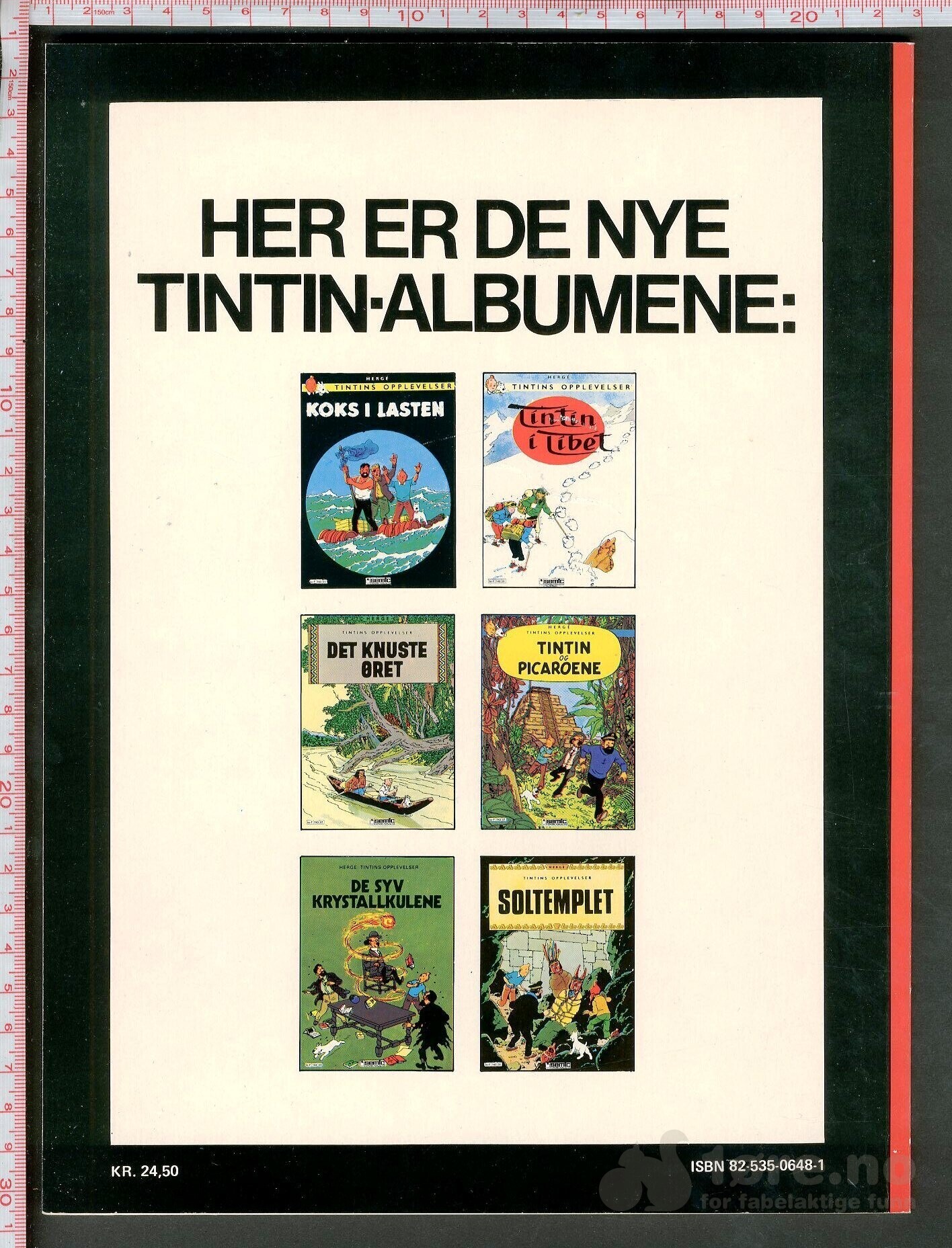 Hergé Tintins opplevelser nr. 6 - Semic, bilde 2