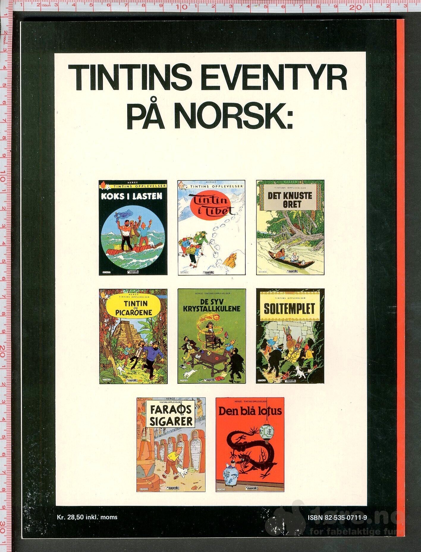 Hergé Tintins opplevelser nr. 7 - Semic, bilde 2