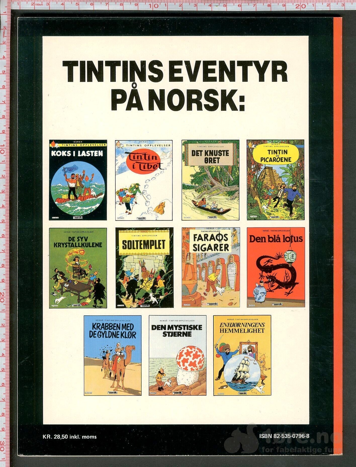 Hergé Tintins opplevelser nr. 11 - Semic, bilde 2
