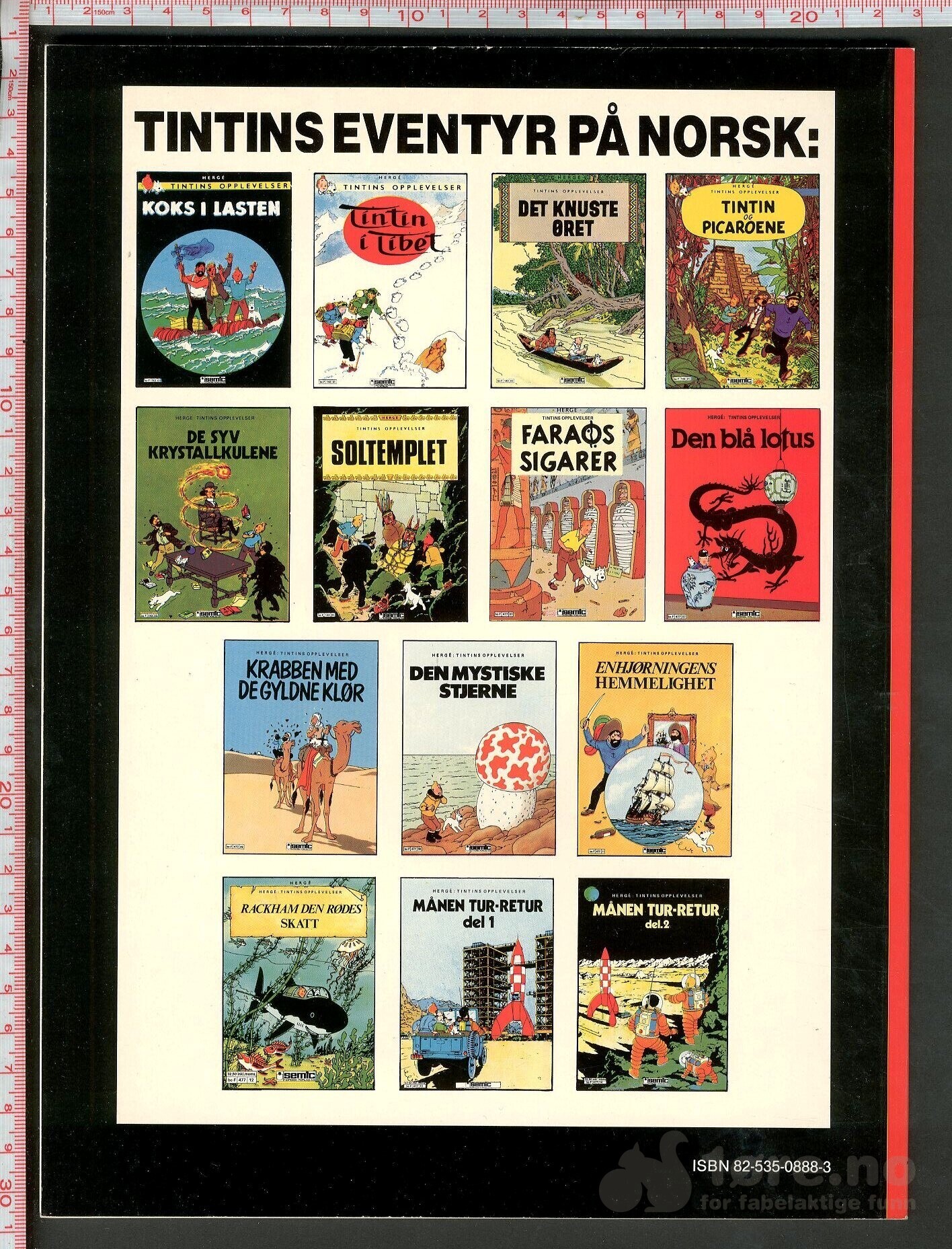 Hergé Tintins opplevelser nr. 14 - Semic, bilde 2