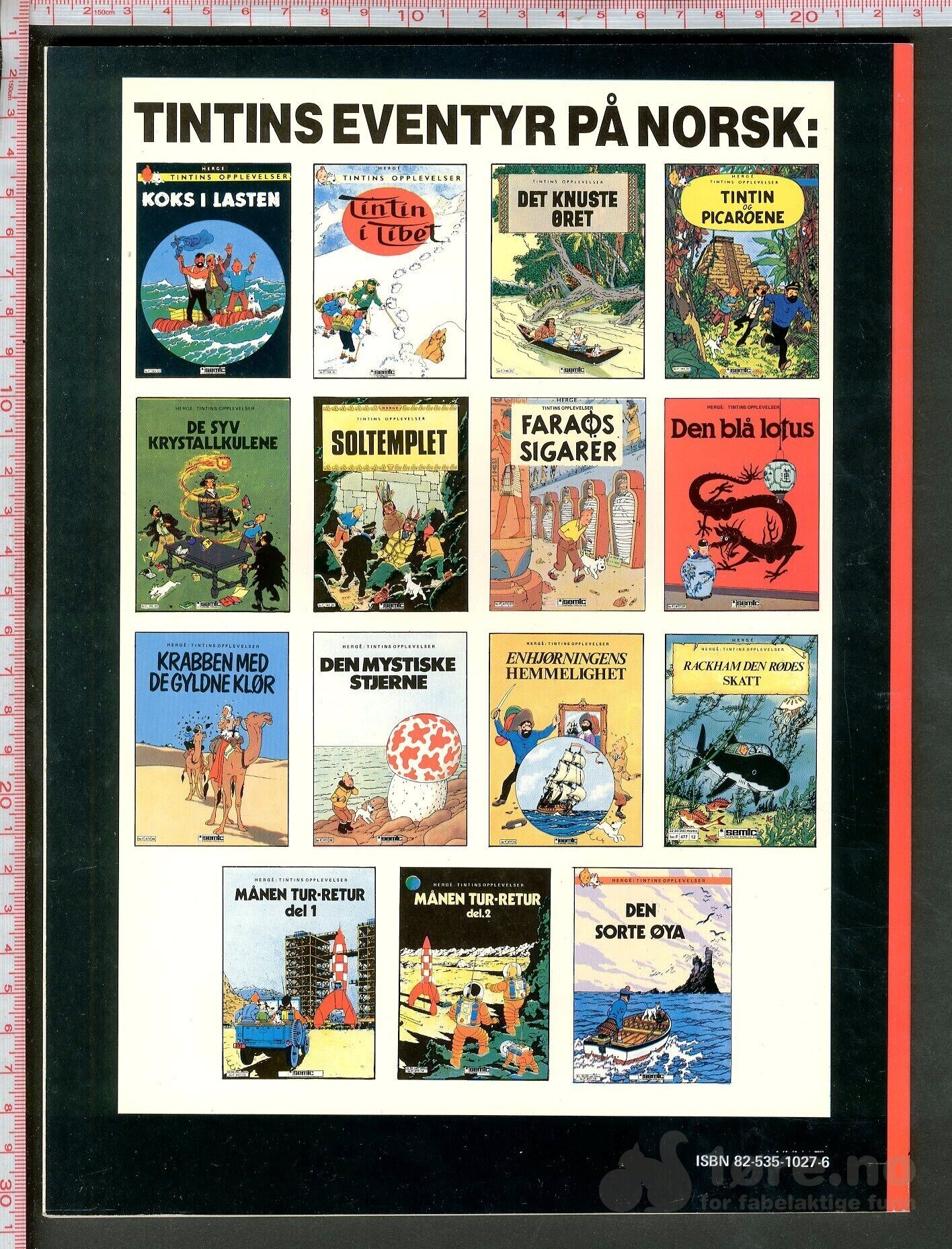 Hergé Tintins opplevelser nr. 15 - Semic