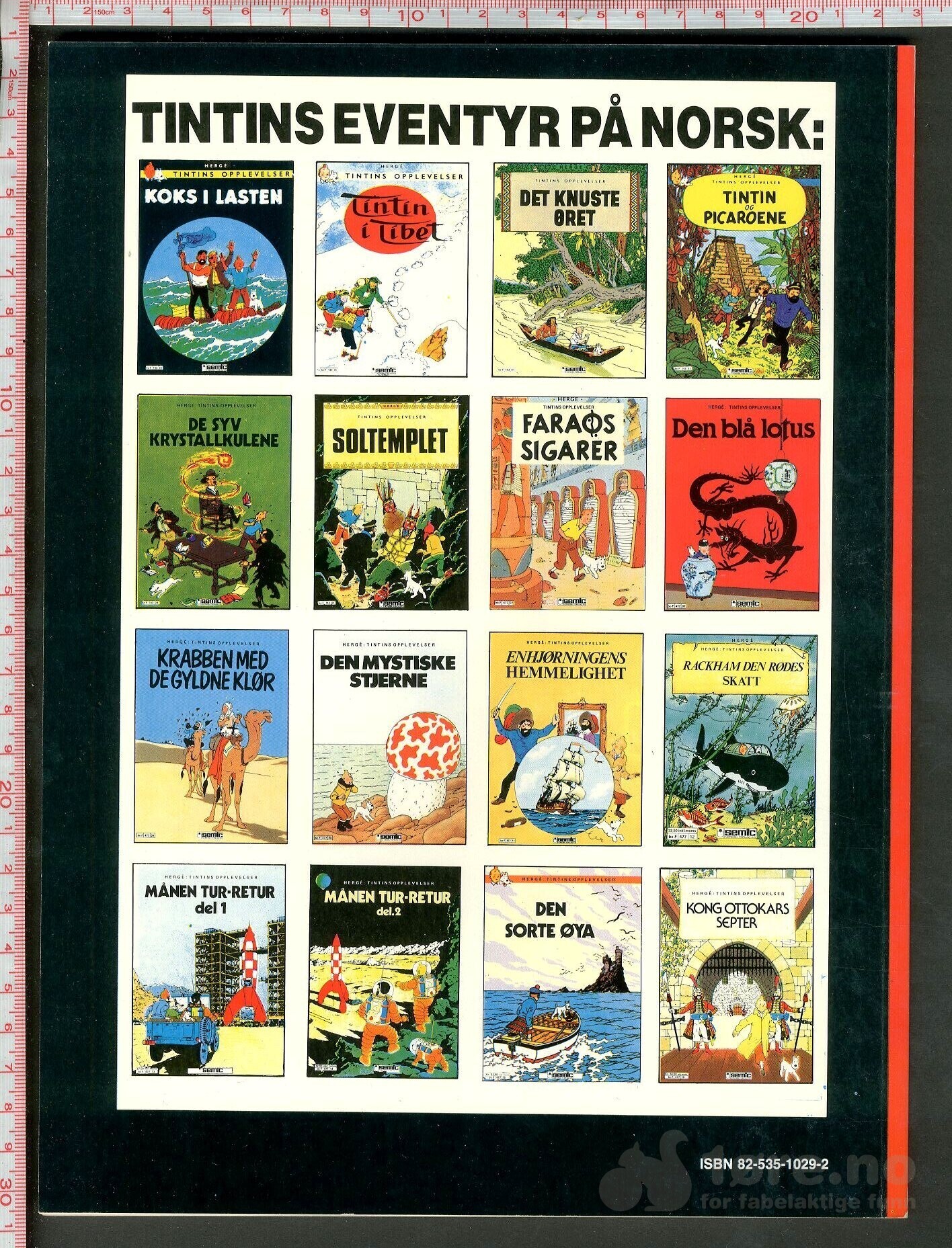 Hergé Tintins opplevelser nr. 16 - Semic, bilde 2