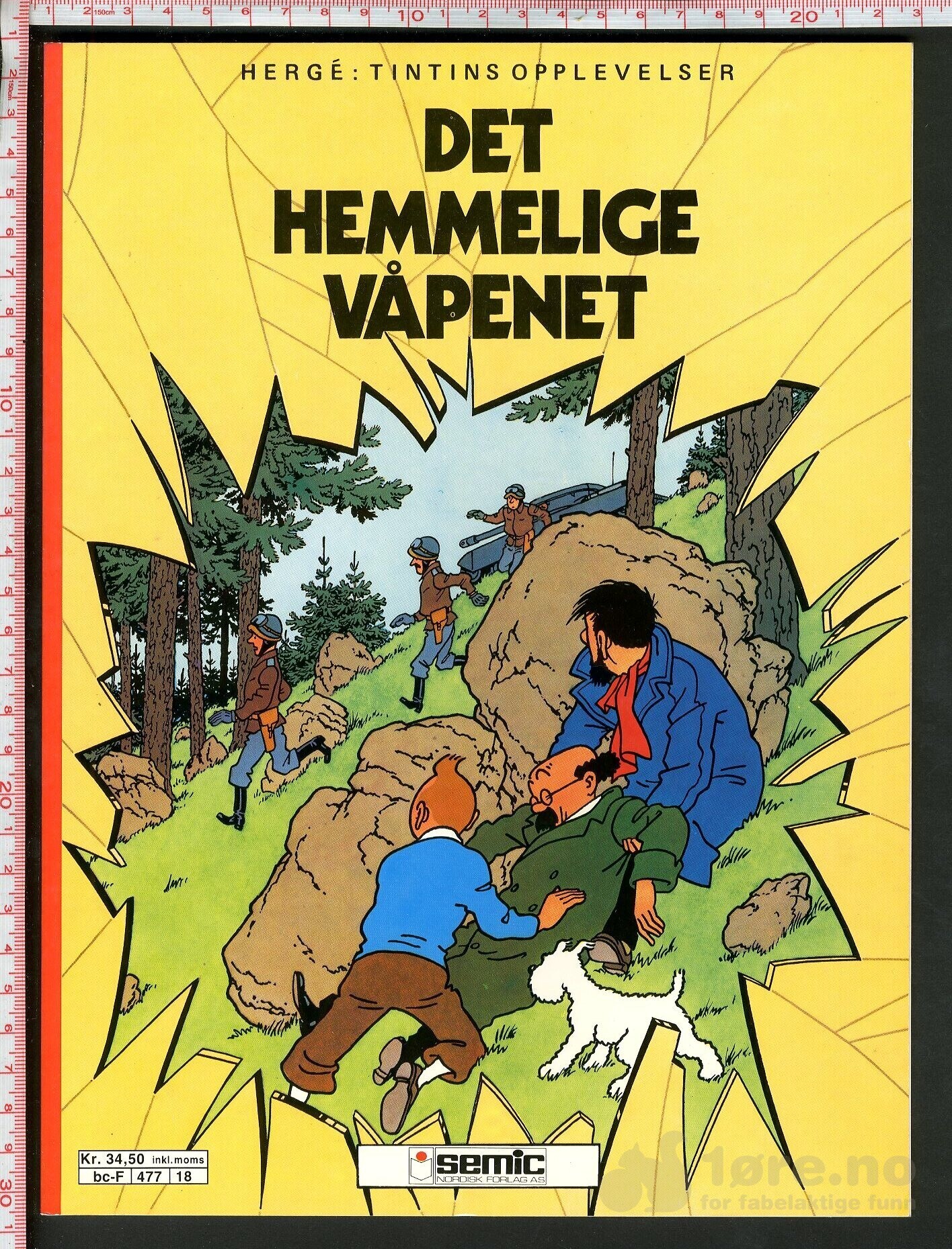 Hergé Tintins opplevelser nr. 18 - Semic