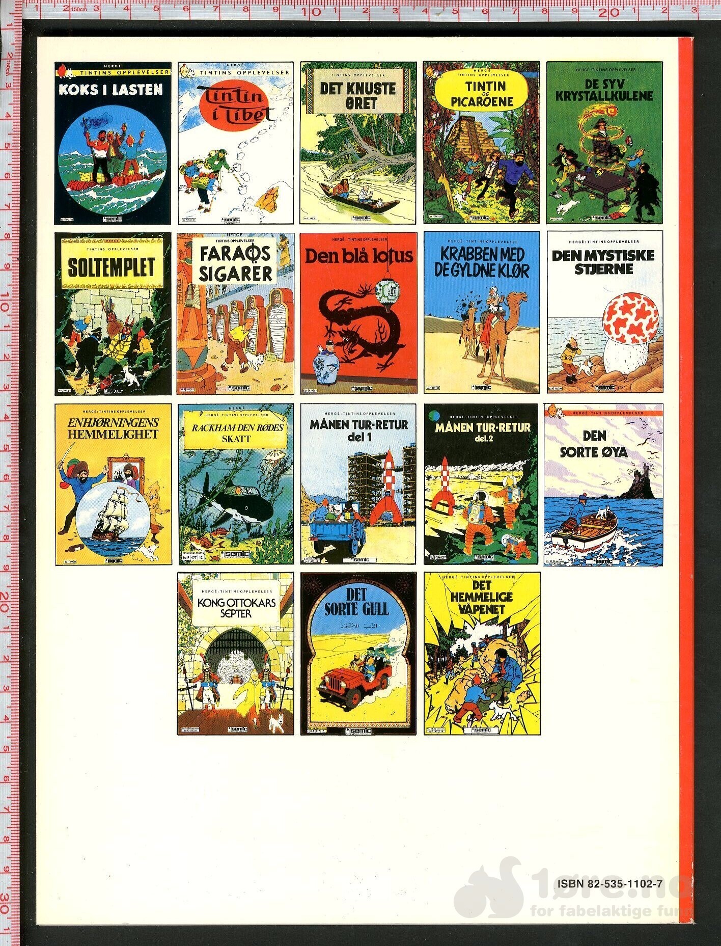 Hergé Tintins opplevelser nr. 18 - Semic, bilde 2