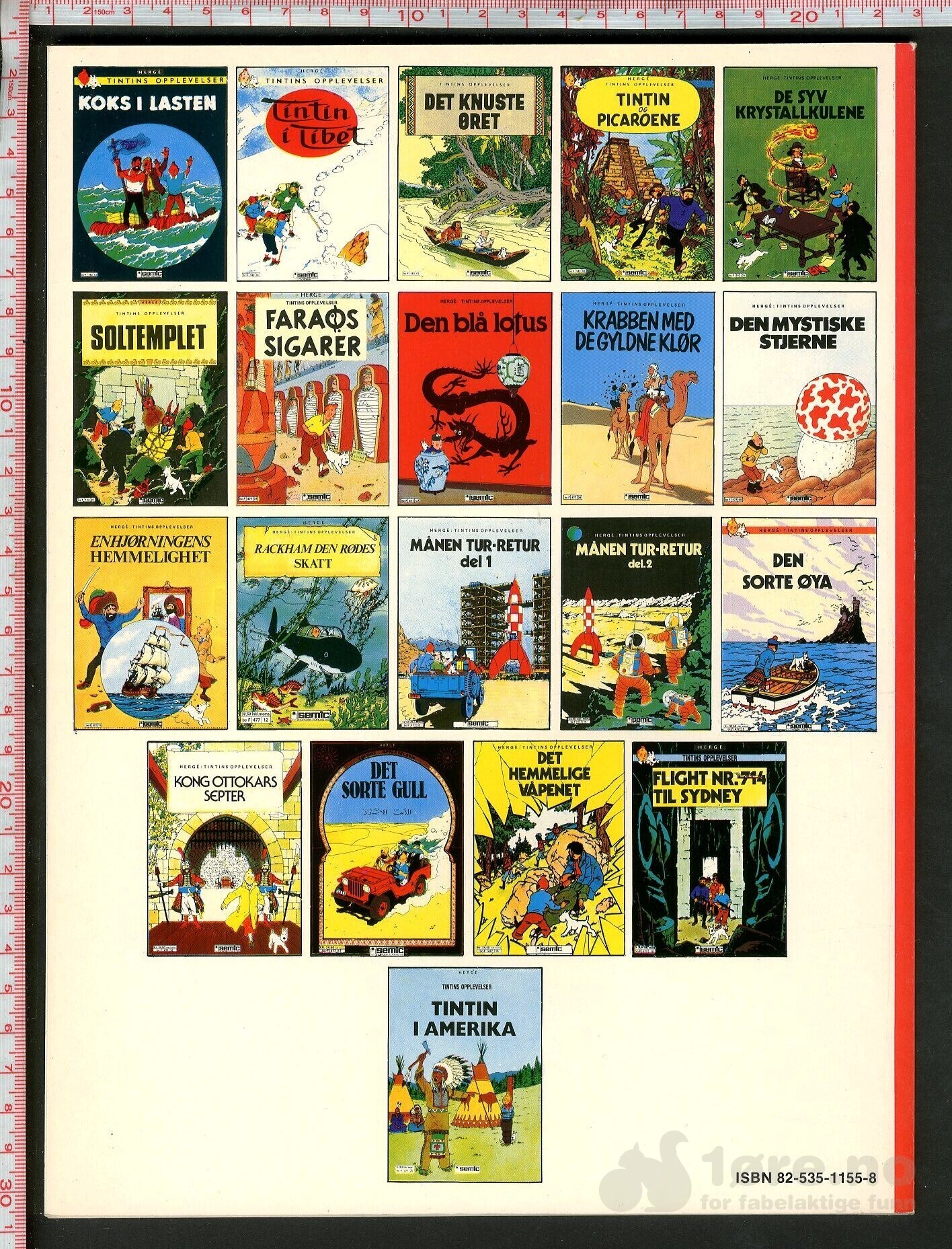 Hergé Tintins opplevelser nr. 20 - Semic, bilde 2