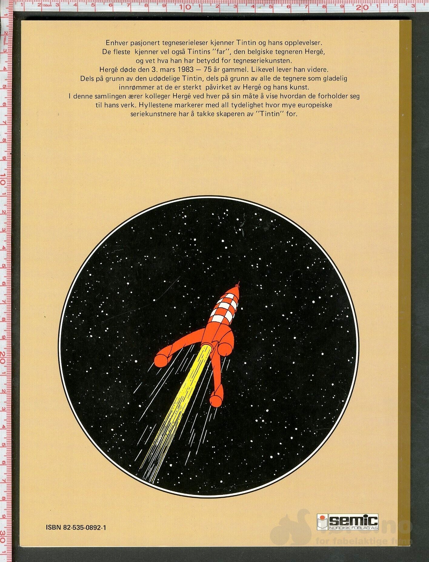 Hergés venner til minne om Hergé - Leve Tintin - Semic, bilde 2
