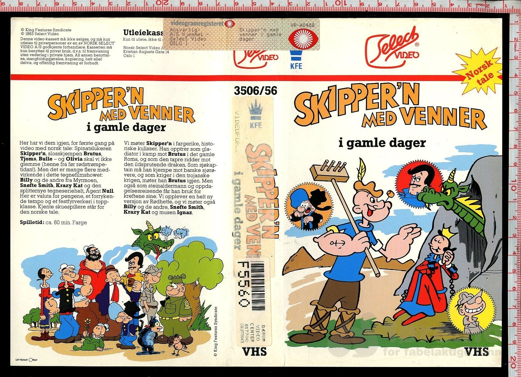 VHS-cover - Skipper'n med venner