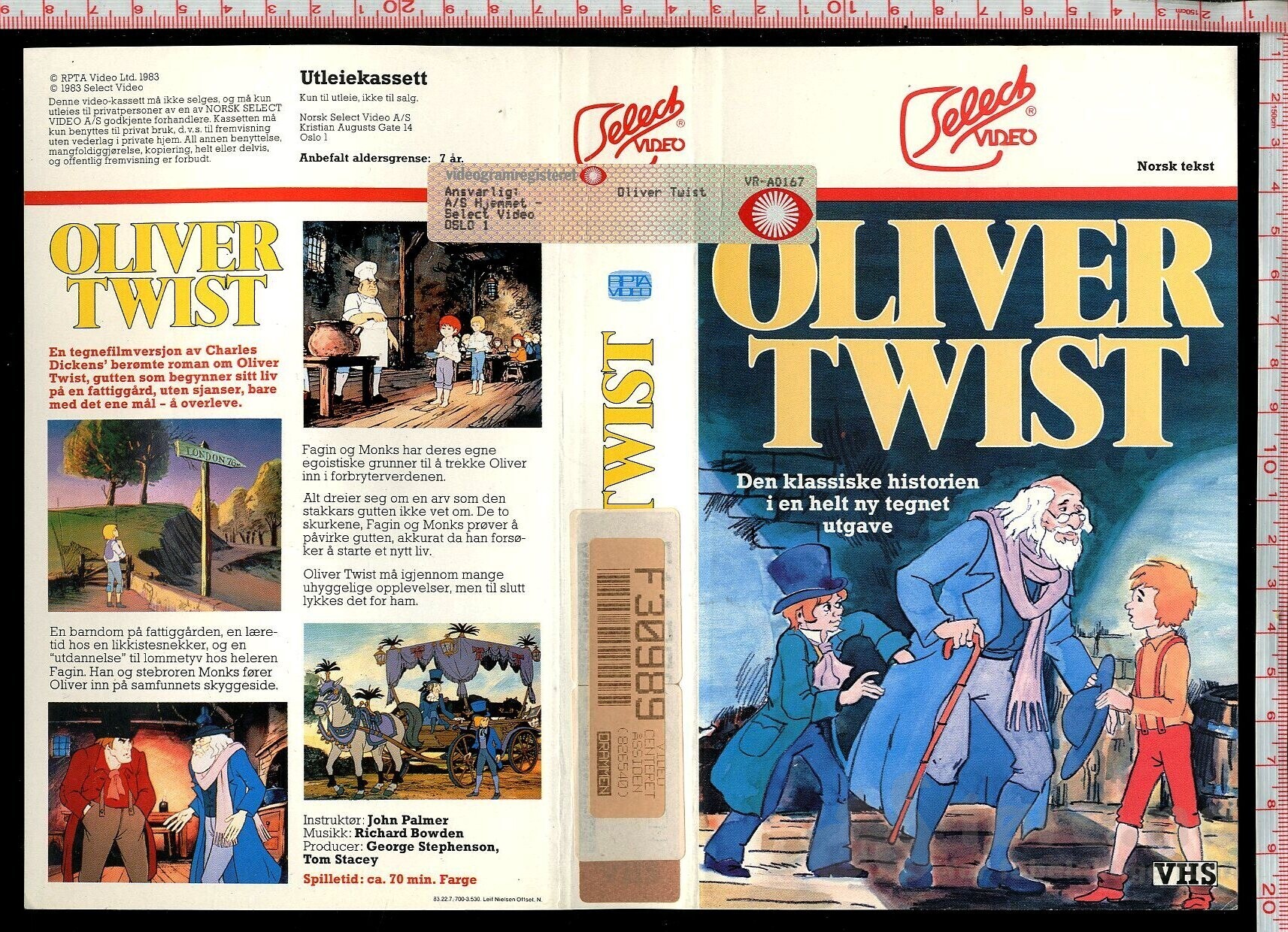 VHS-cover - Oliver Twist