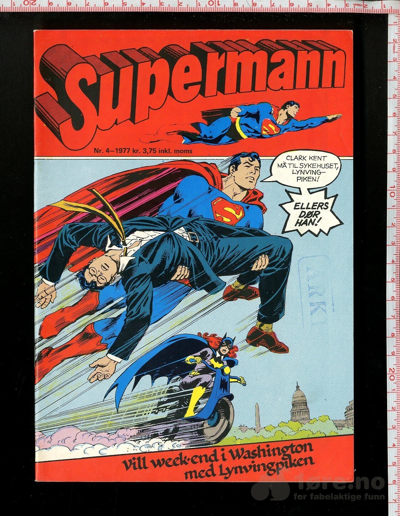 SUPERMANN 1977-4 arkiveksemplar!