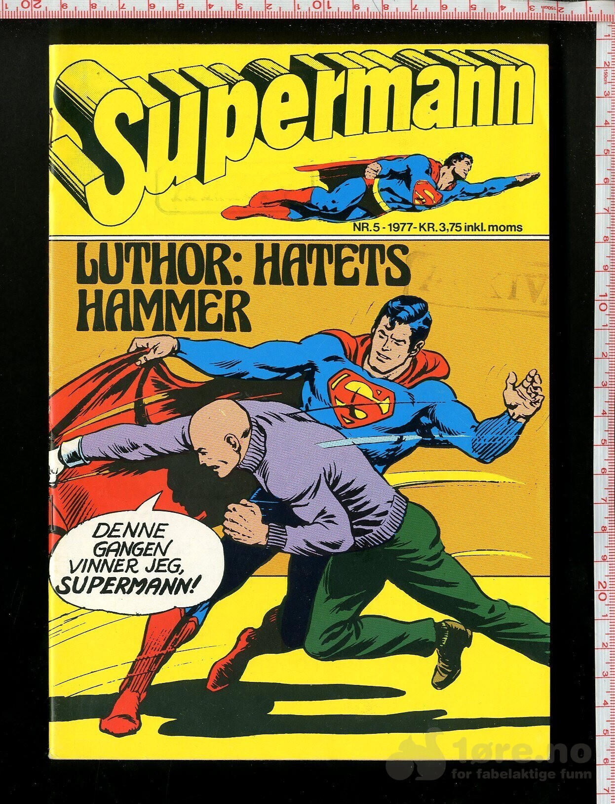 SUPERMANN 1977 -5 arkiveksemplar!