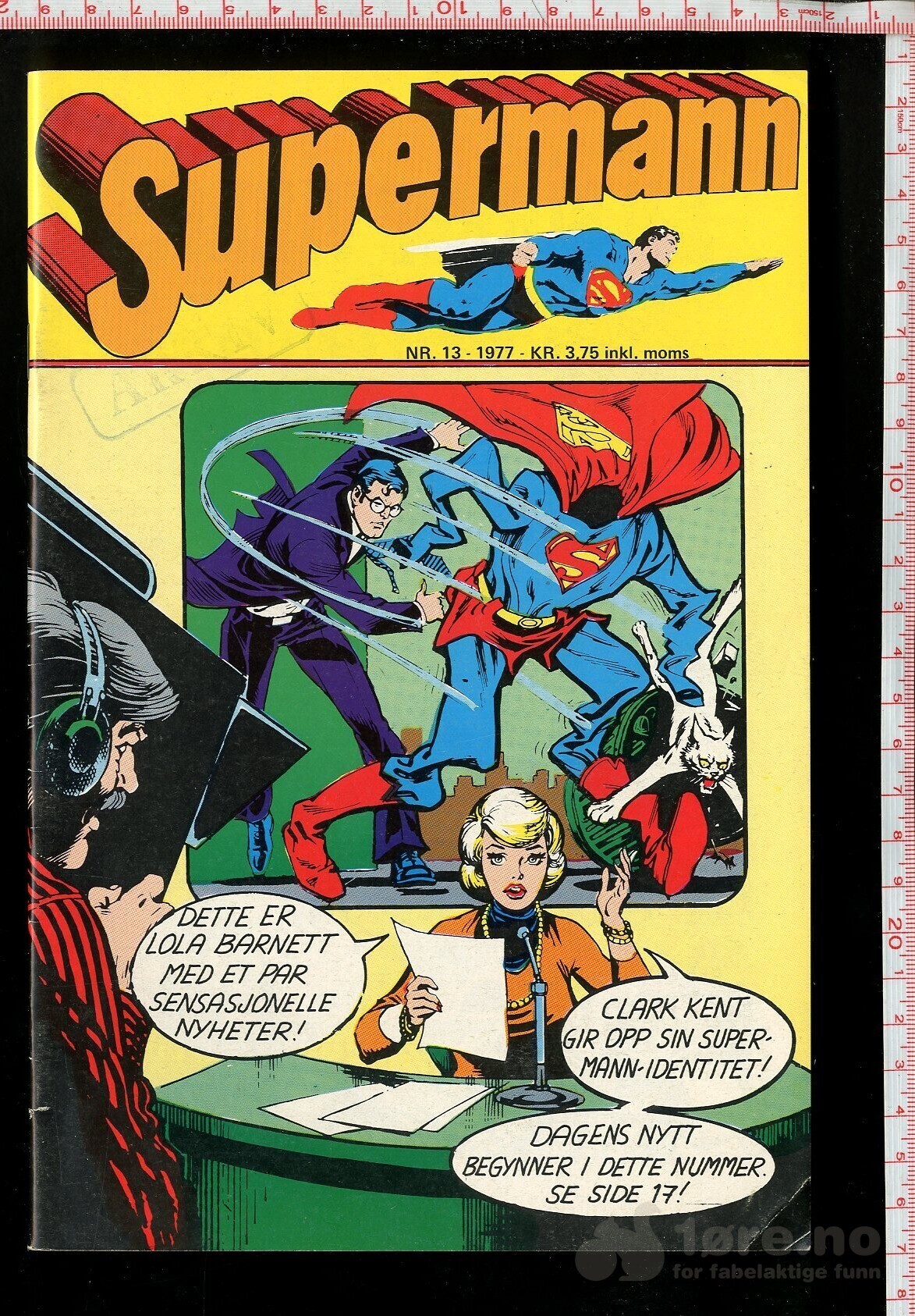 SUPERMANN 1977-13 arkiveksemplar!
