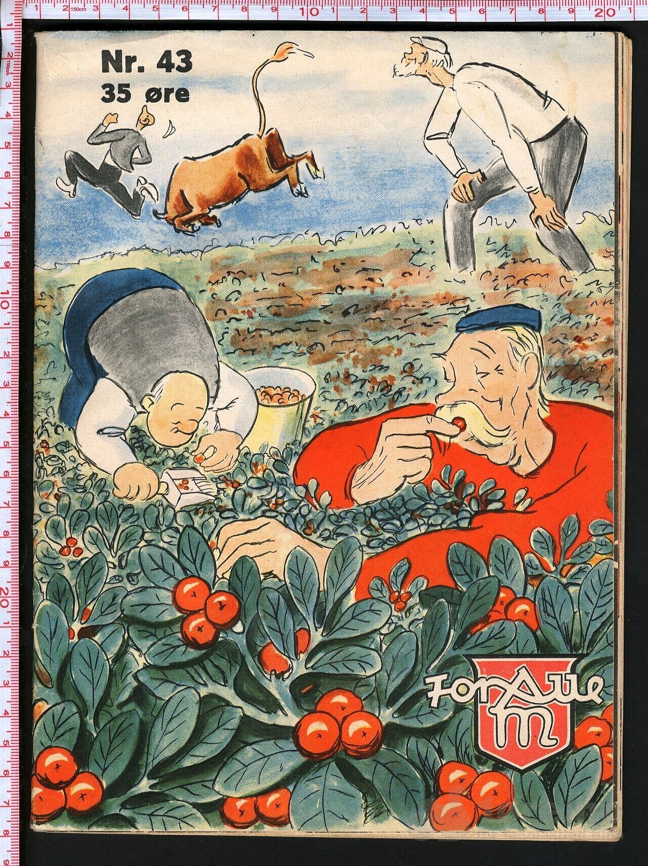 Arbeider-Magasinet 1939 nr 43 tegneserieforside!