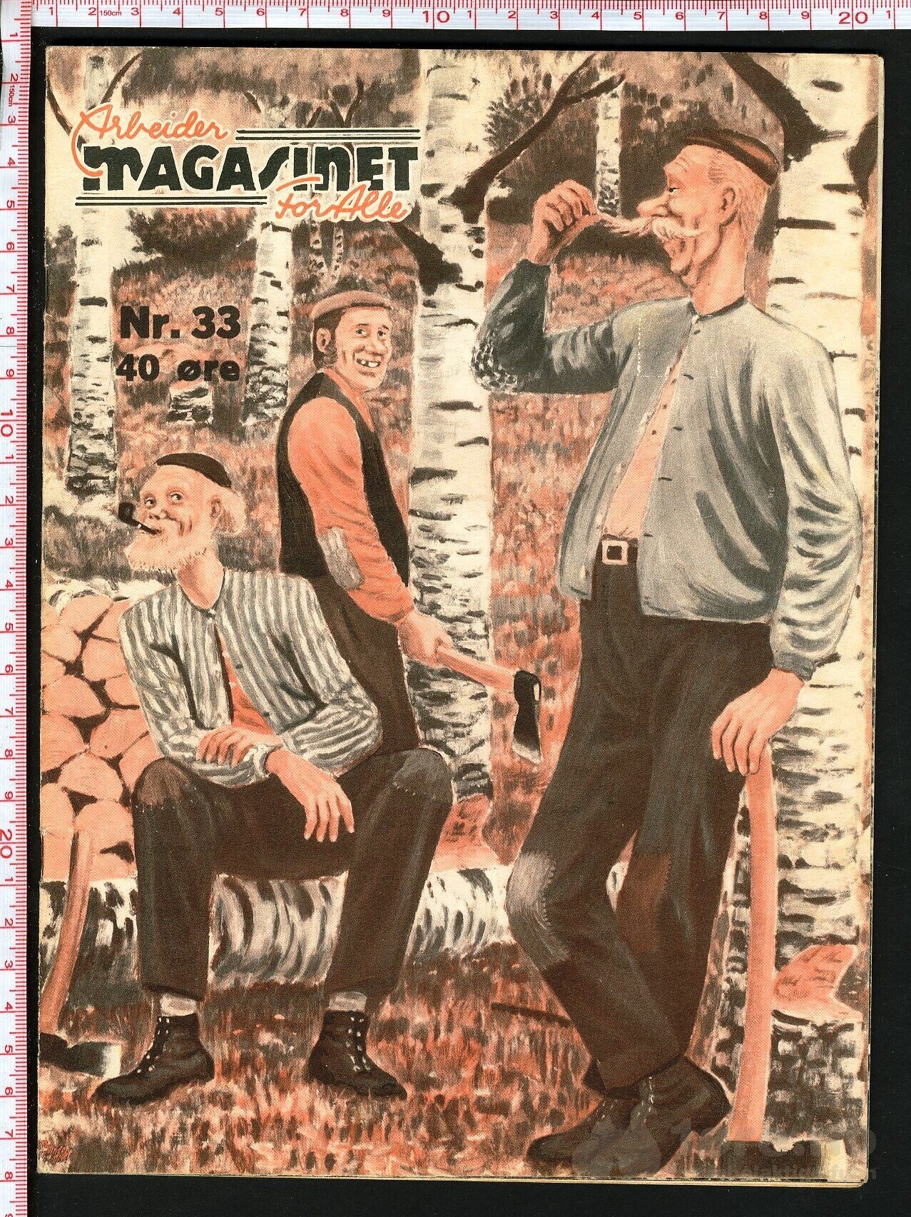 Arbeider-Magasinet 1940 nr 33 Bustenskjold forside!